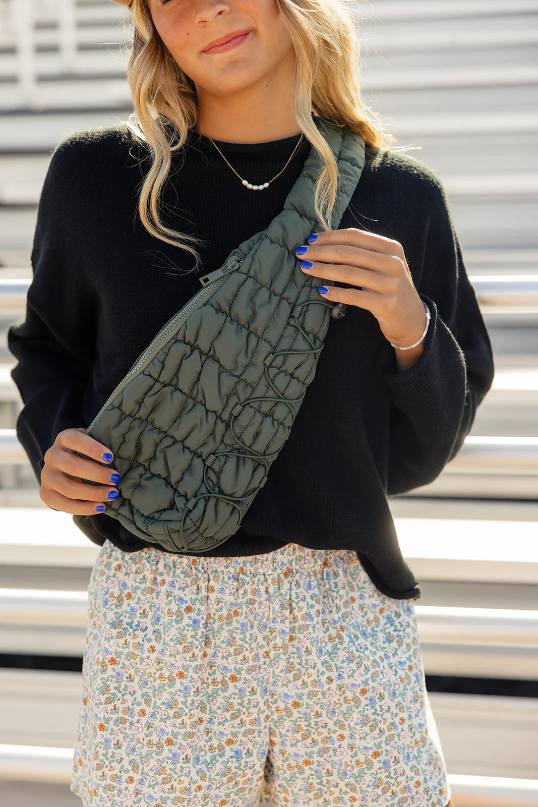 Mazie Quilted Sling Bag - Image 12