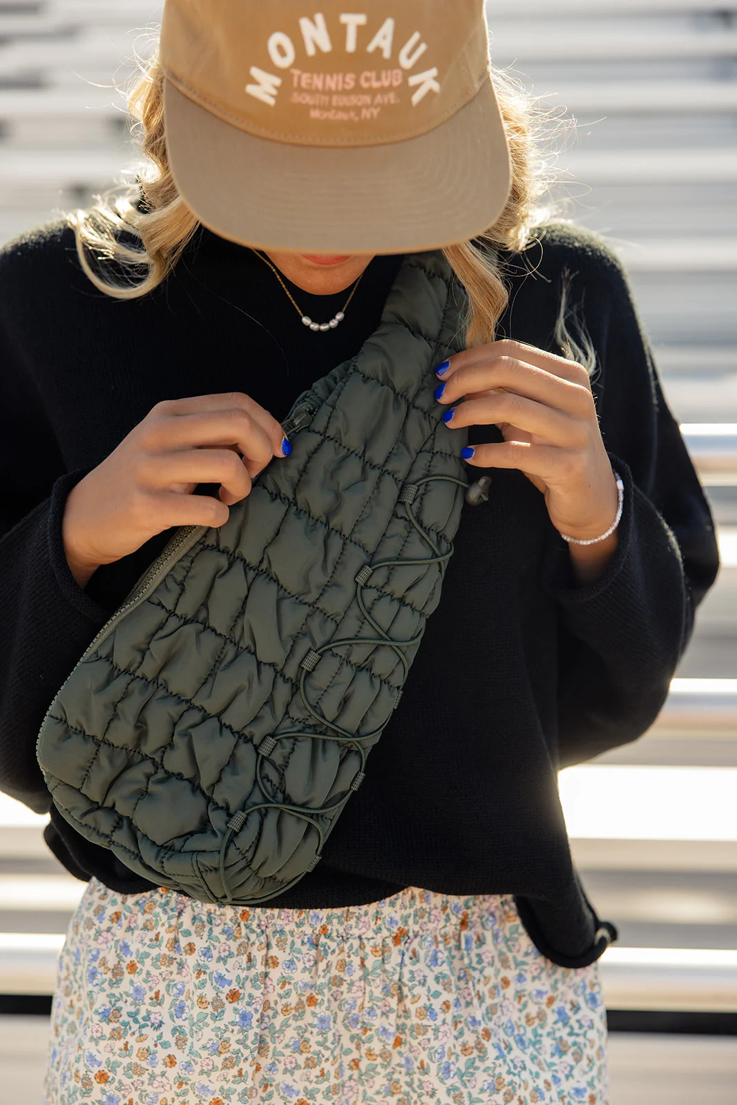 Mazie Quilted Sling Bag - Image 13