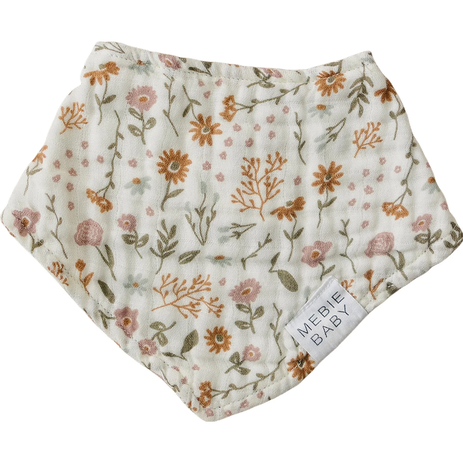 Meadow Floral Muslin Bib - Image 3