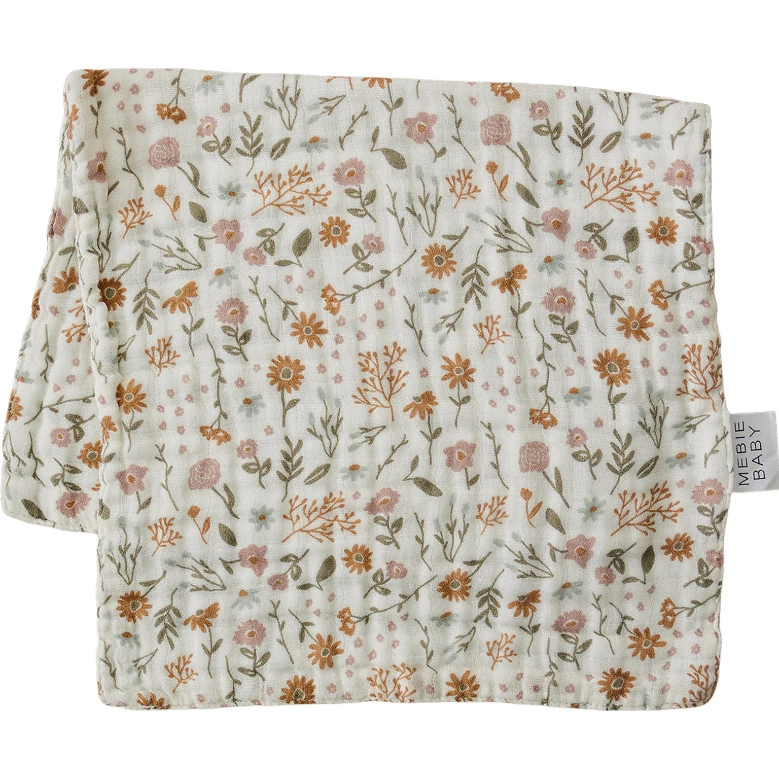Meadow Floral Muslin Burp Cloth - Image 3