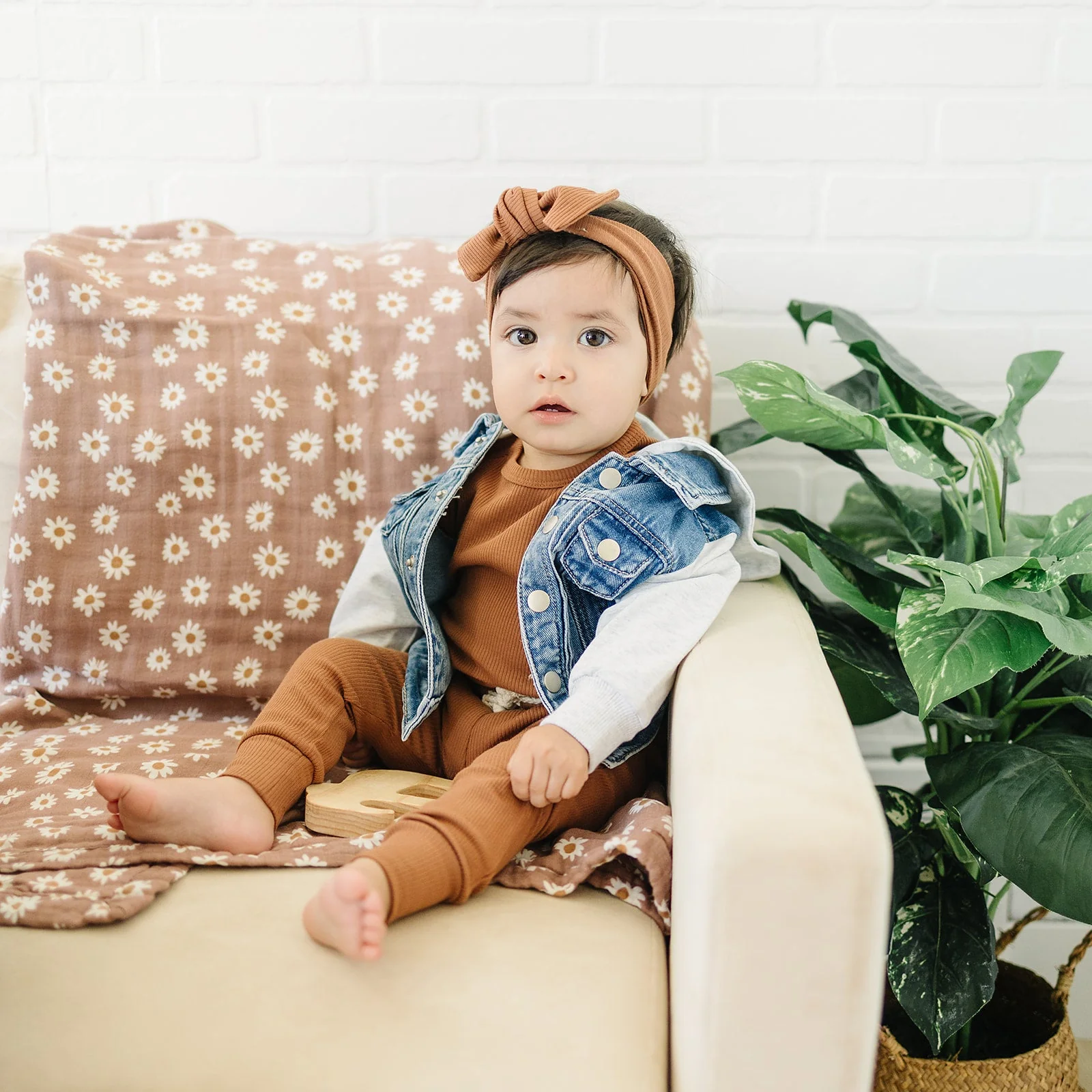 Mebie Baby Hooded Jean Jacket - Image 2