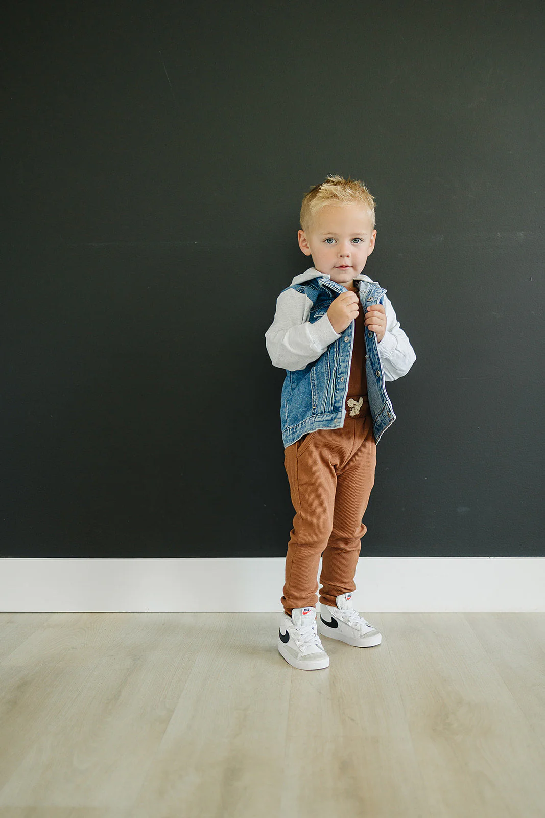 Mebie Baby Hooded Jean Jacket - Image 4