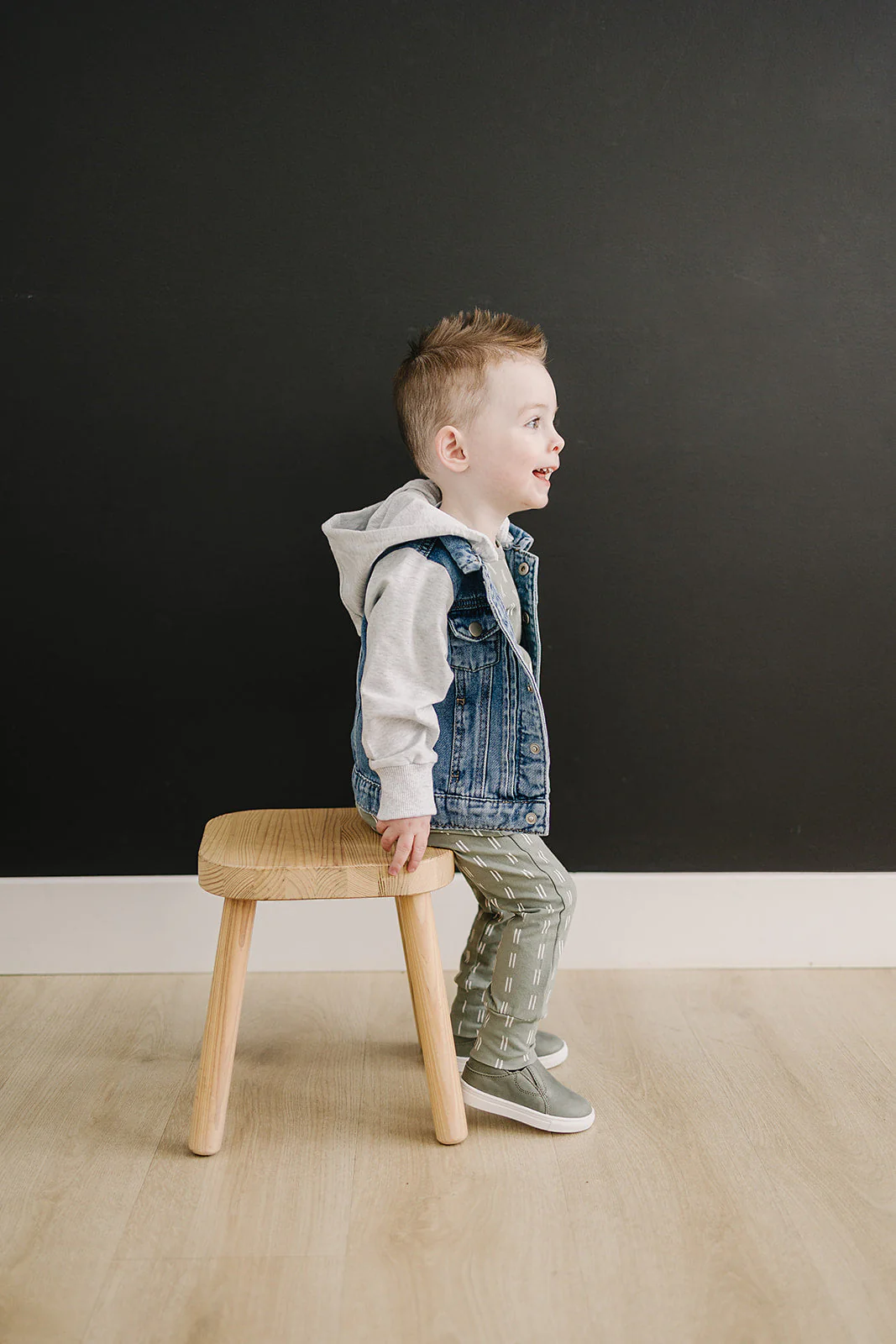 Mebie Baby Hooded Jean Jacket - Image 6
