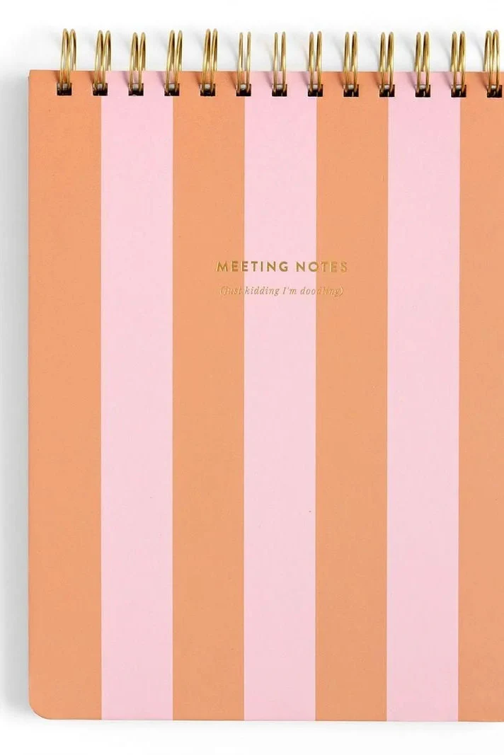 Meeting Notes Top Spiral Notebook