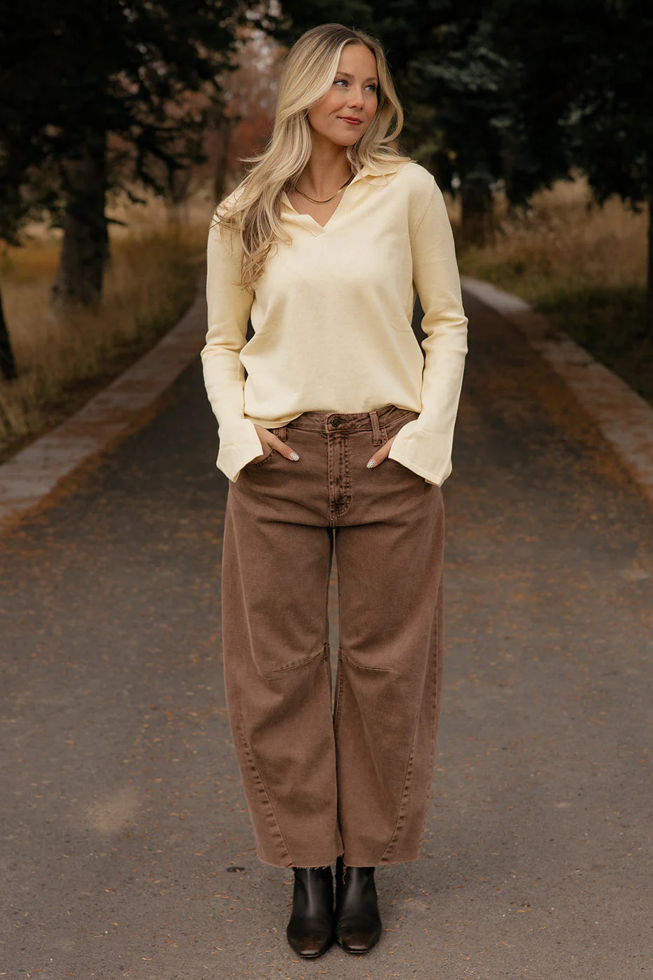 Mellow Yellow Collared Sweater