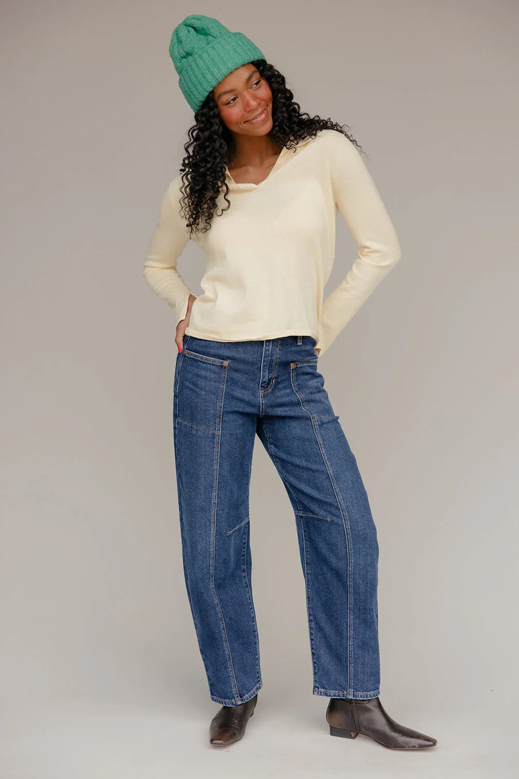 Mellow Yellow Collared Sweater - Image 12