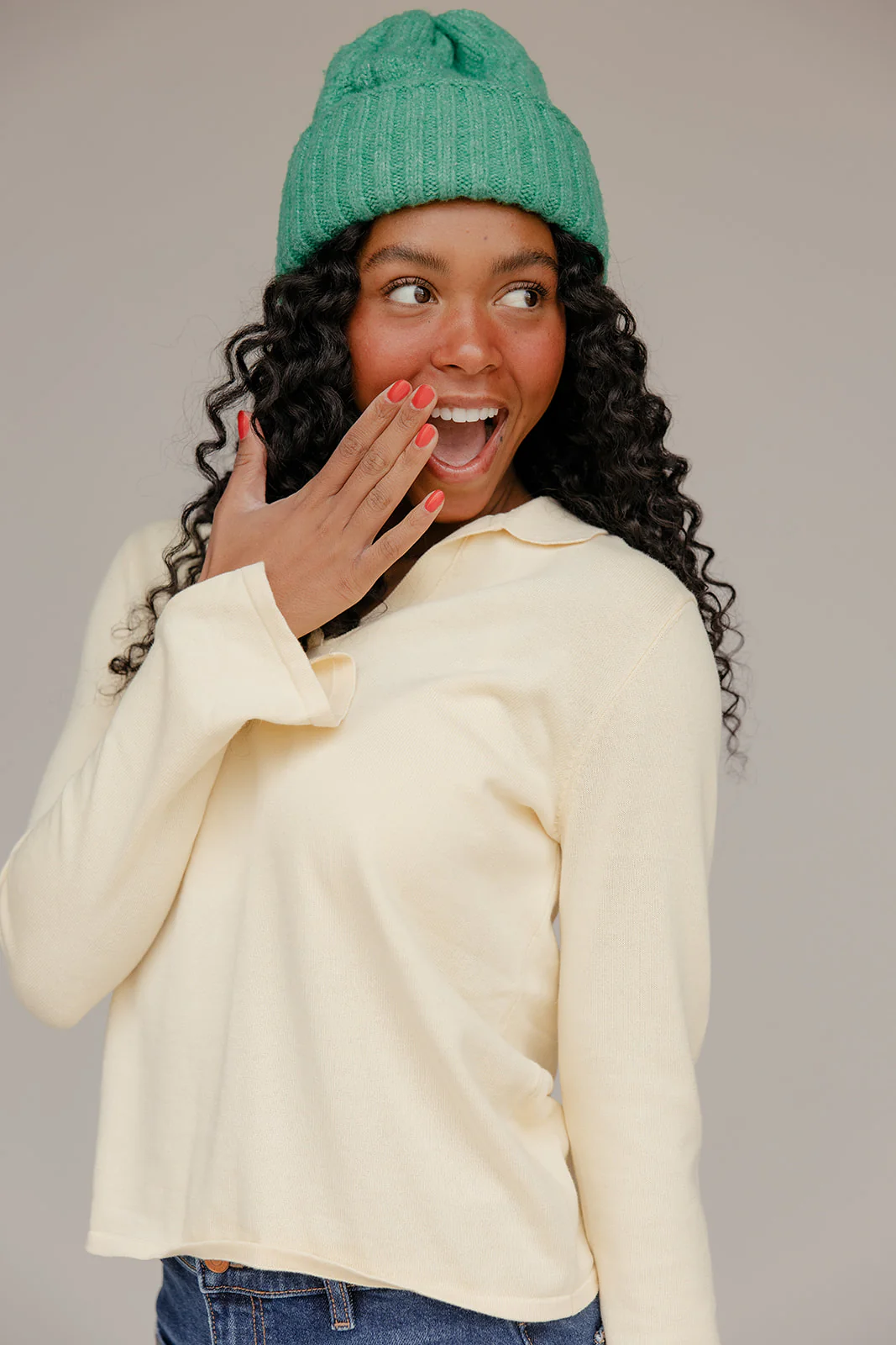 Mellow Yellow Collared Sweater - Image 13