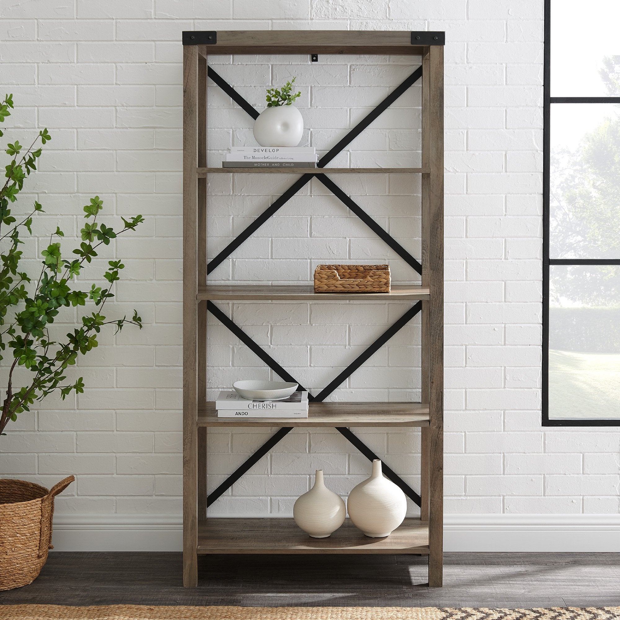 Metal X Bookshelf - Image 12