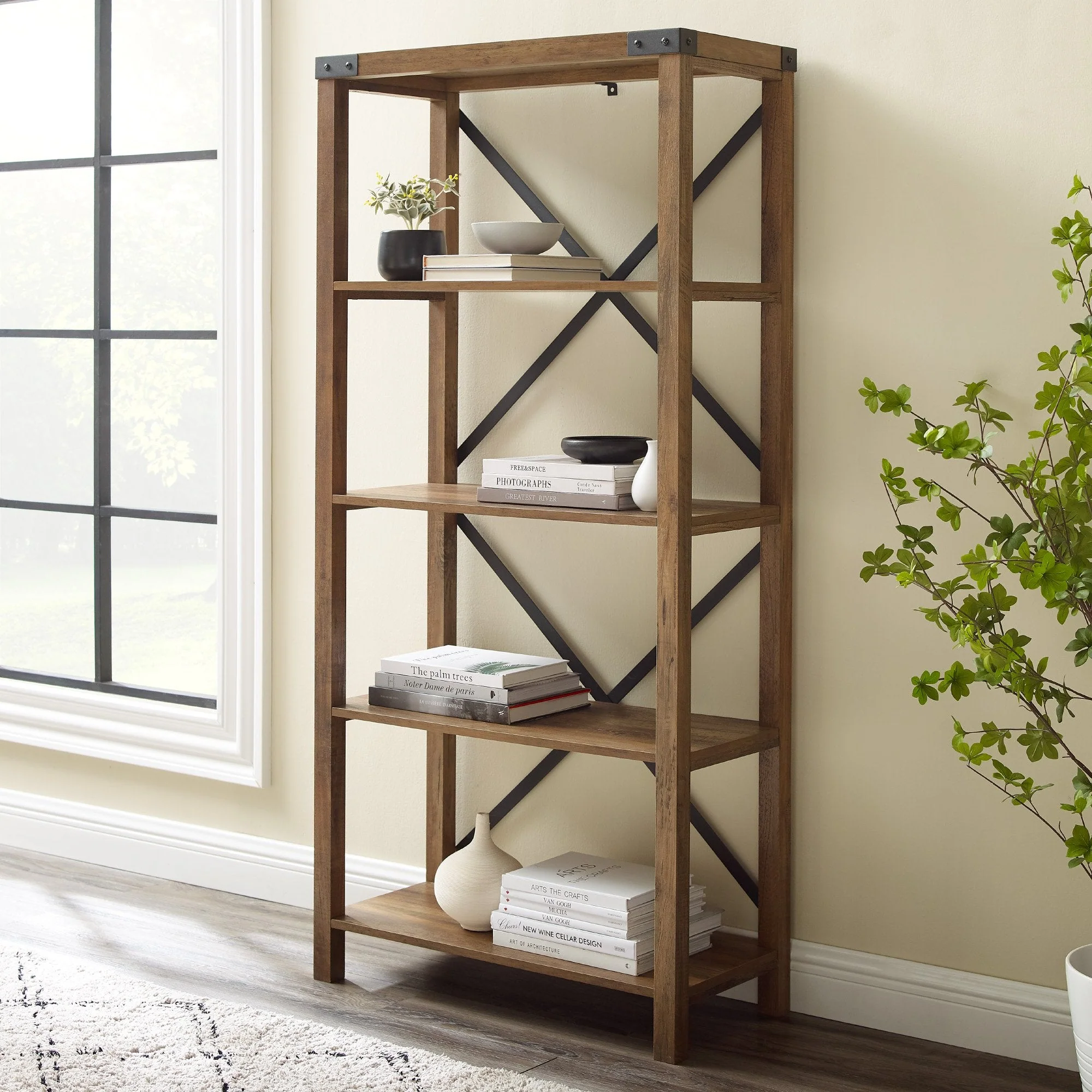 Metal X Bookshelf - Image 14