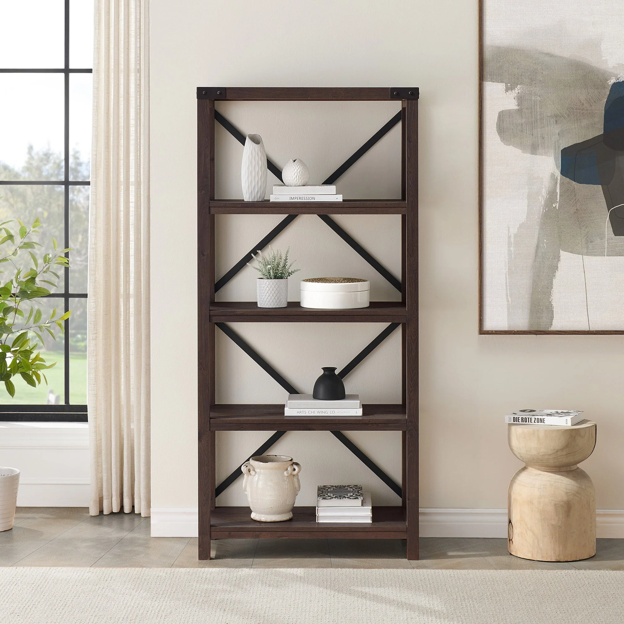 Metal X Bookshelf - Image 17