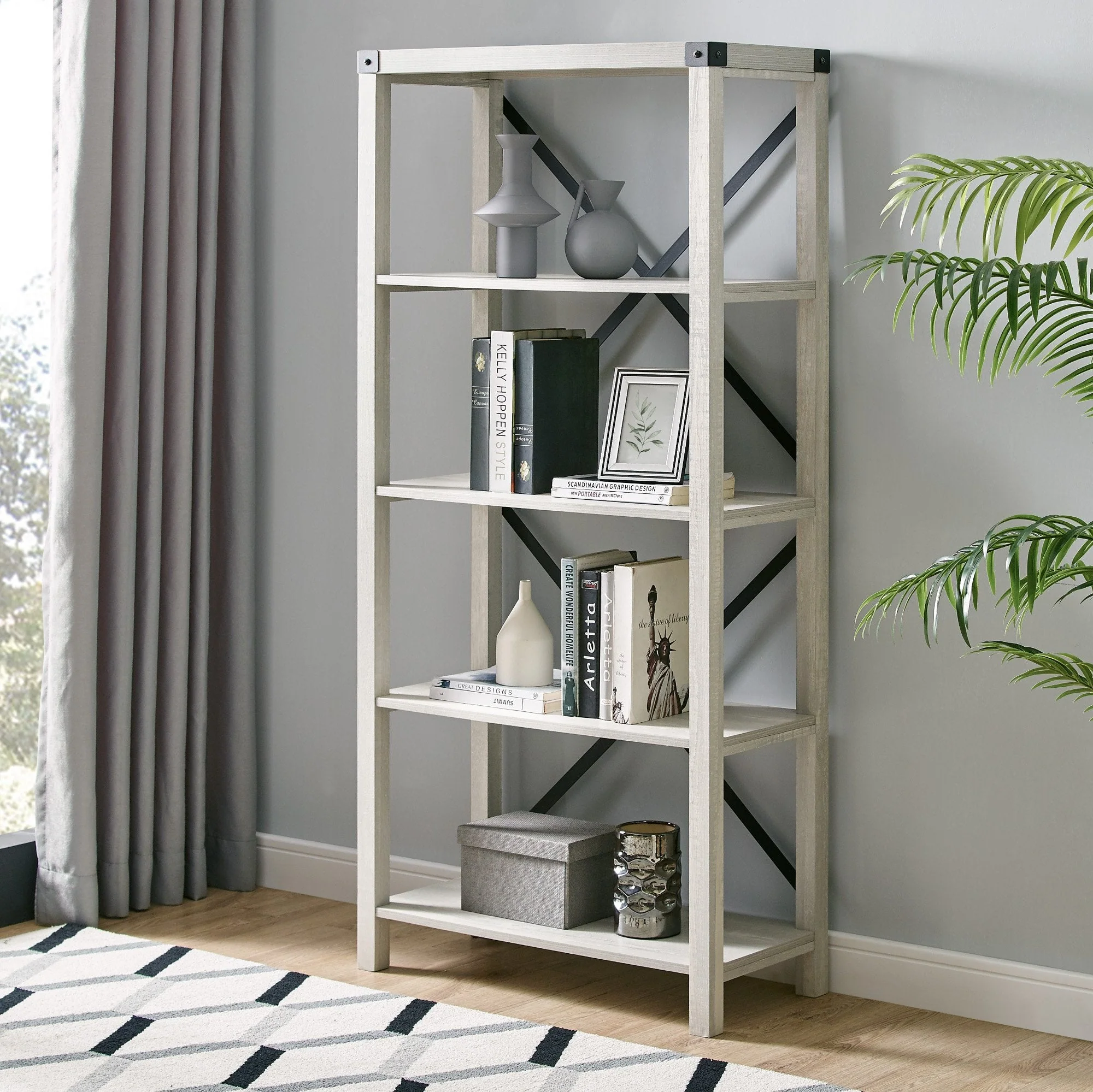 Metal X Bookshelf - Image 5
