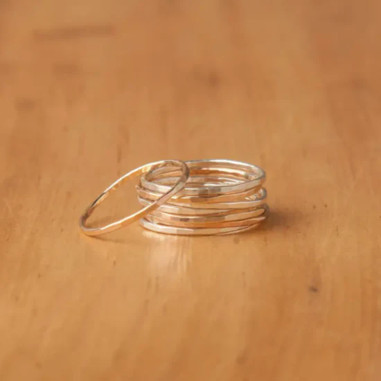 Micah Gold Filled Stacking Ring - Image 6