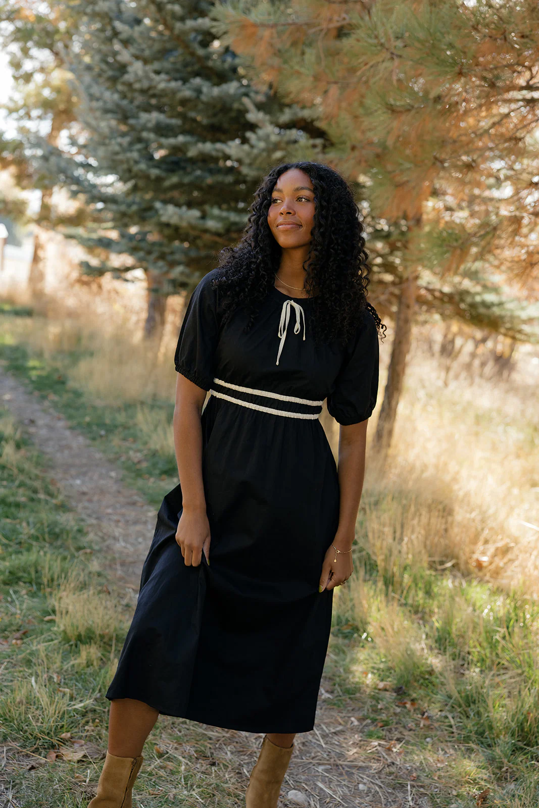 Midnight Ribbon Dress - Image 5