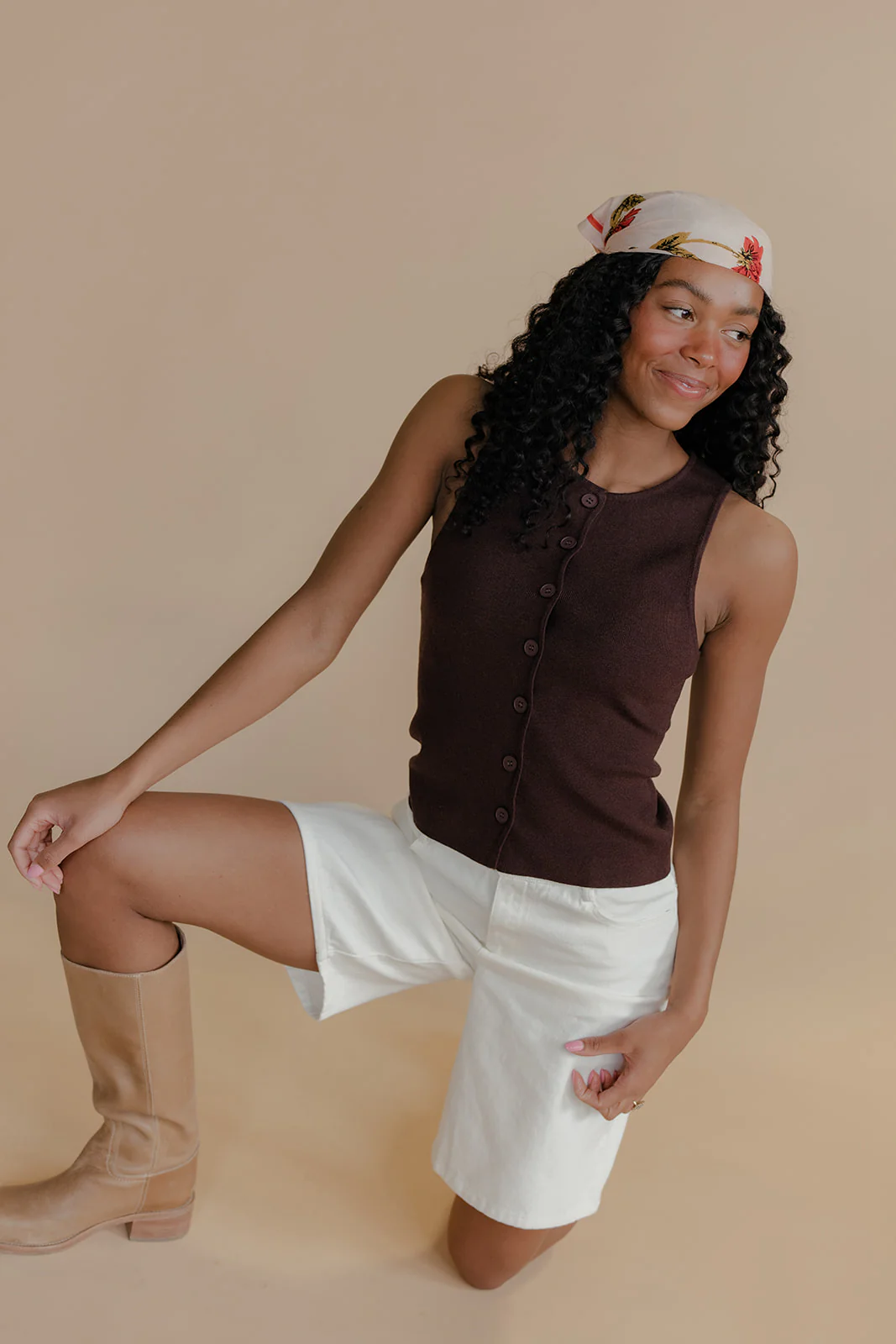Milk + Sugar Button Tank - Image 11