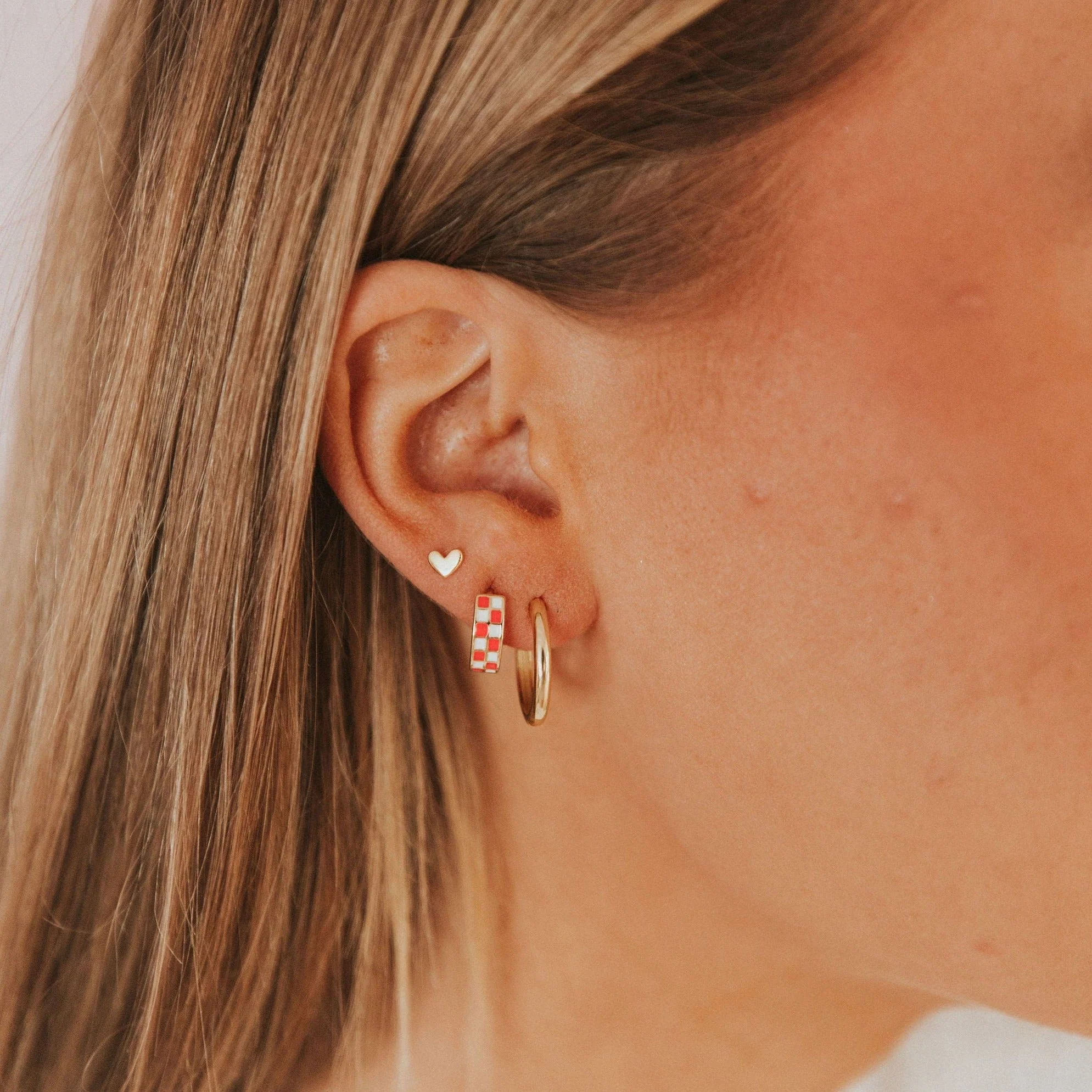 Mini Heart Studs - Image 2
