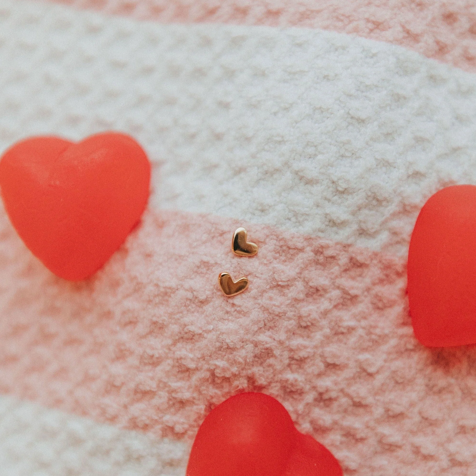 Mini Heart Studs - Image 3