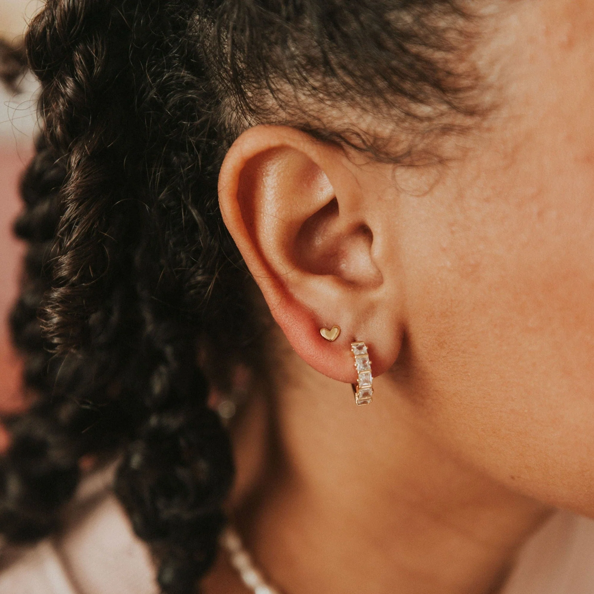 Mini Heart Studs - Image 4