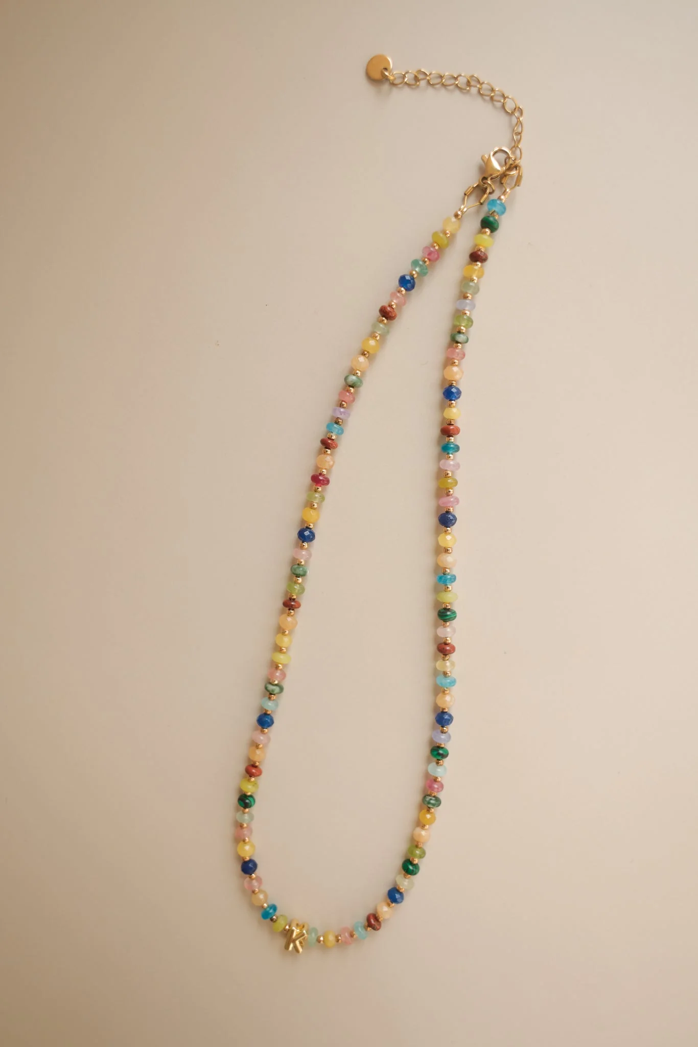 Mini Multicolored + Bubble Initial