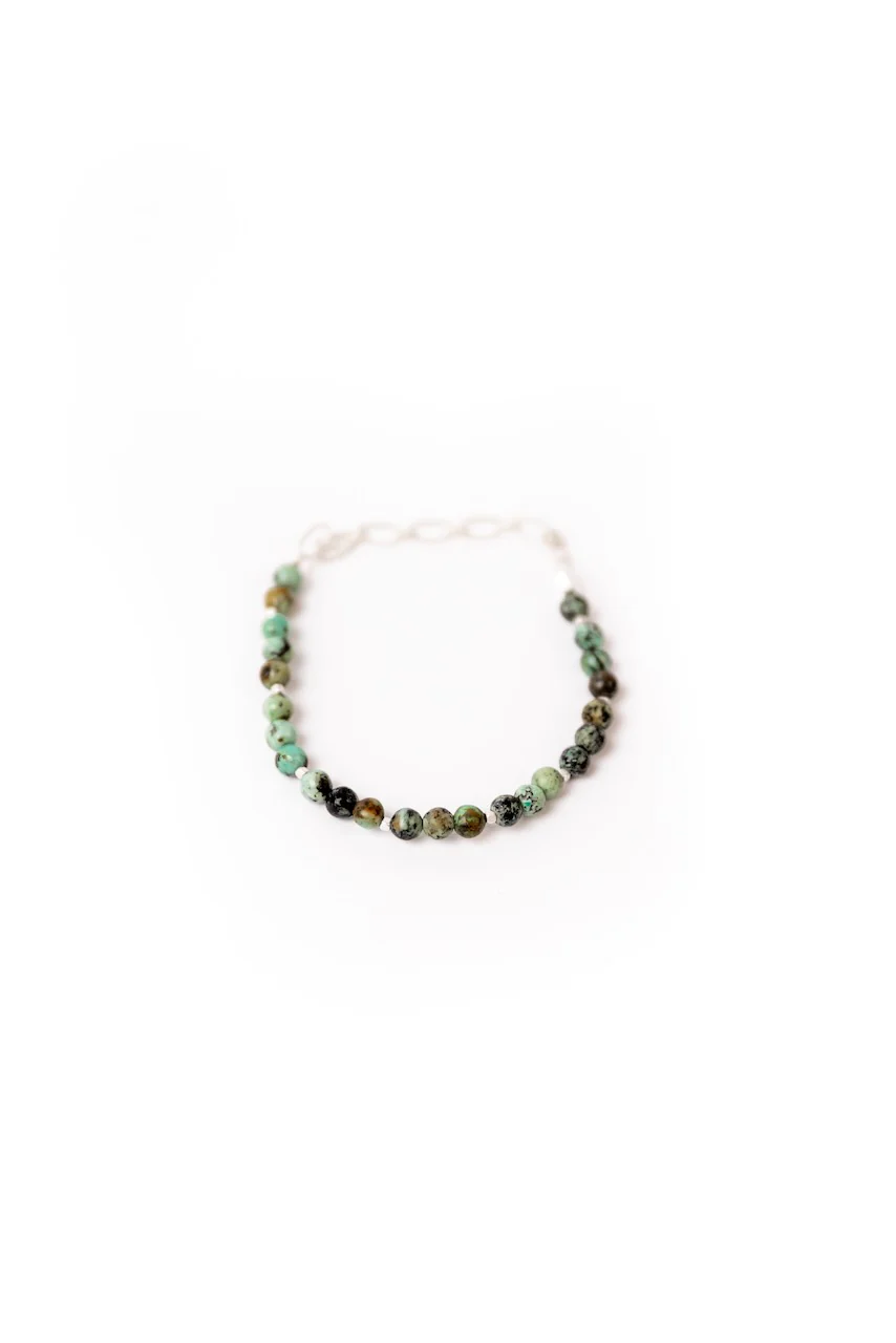 Mini Silver Stone Stacking Bracelet - Image 10