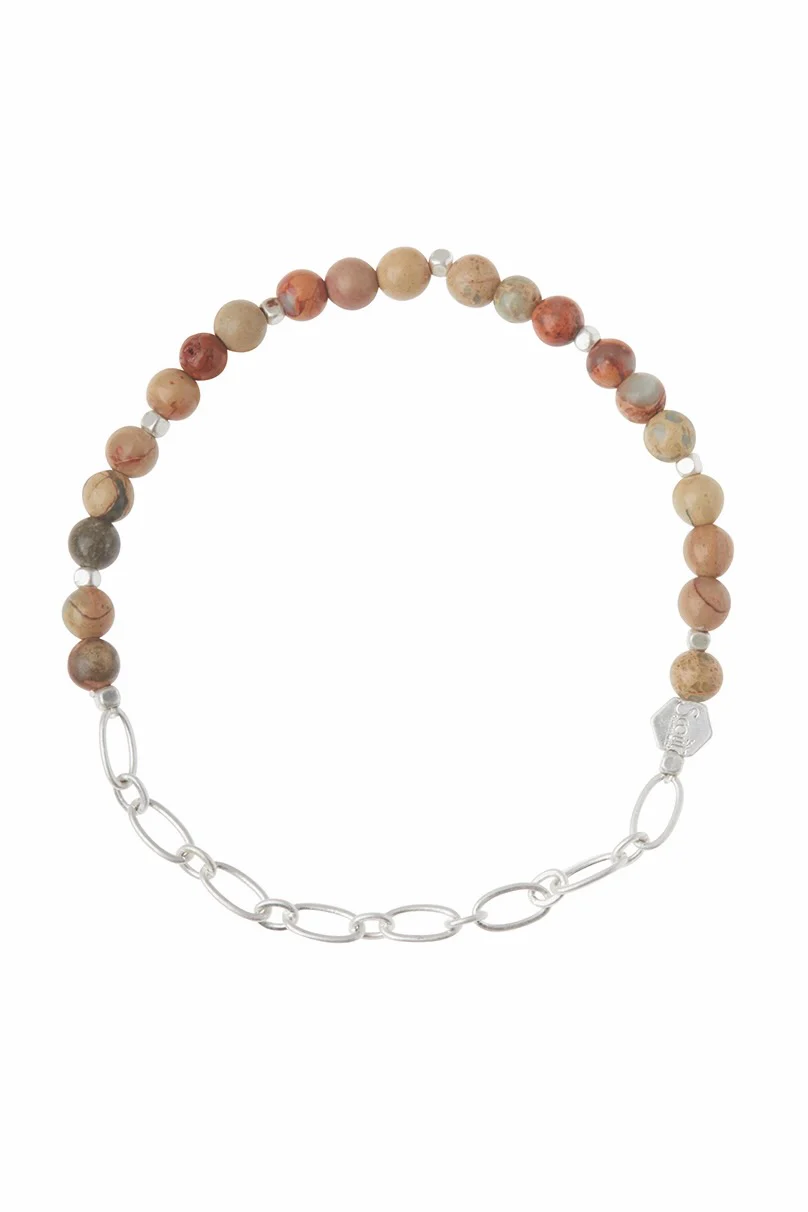 Mini Silver Stone Stacking Bracelet - Image 11