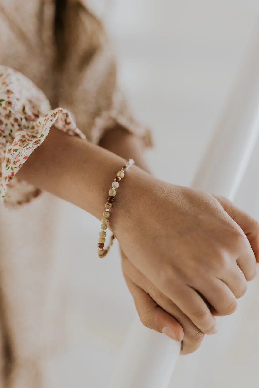 Mini Silver Stone Stacking Bracelet - Image 13