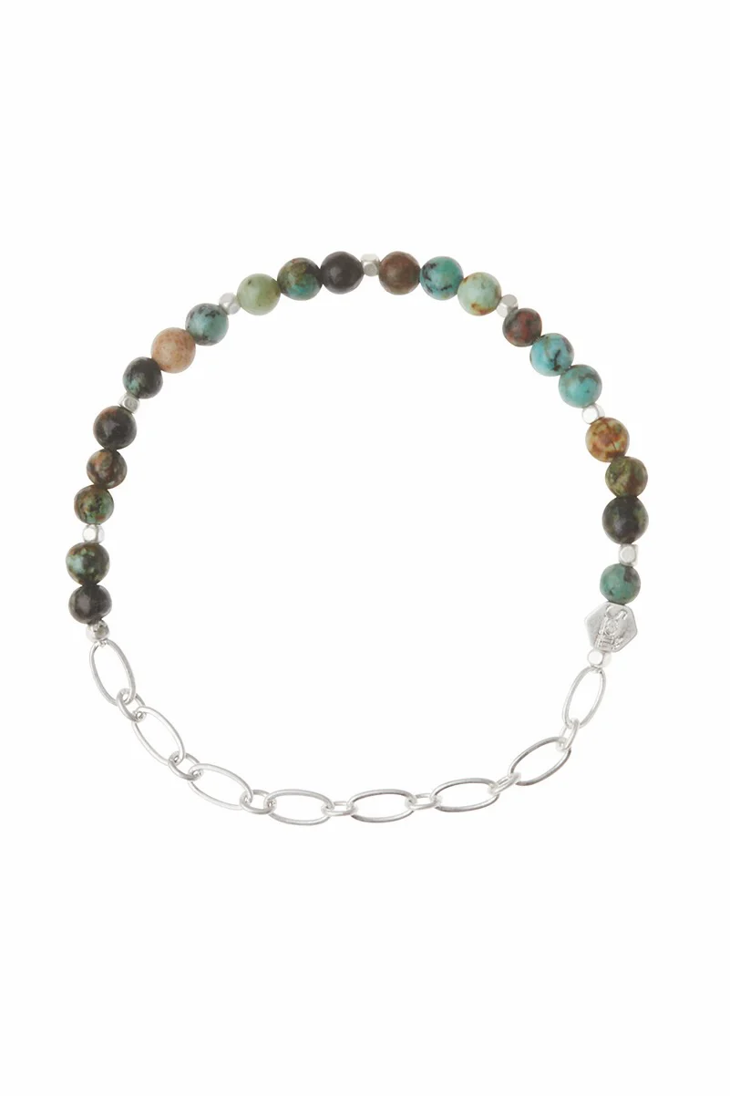 Mini Silver Stone Stacking Bracelet - Image 9
