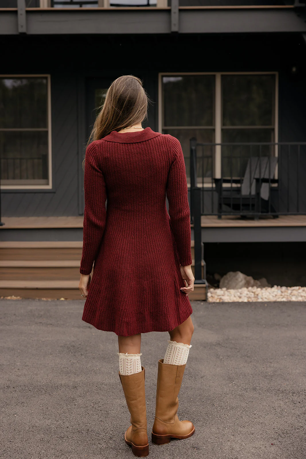 Mirabelle Knit Collared Dress - Image 5