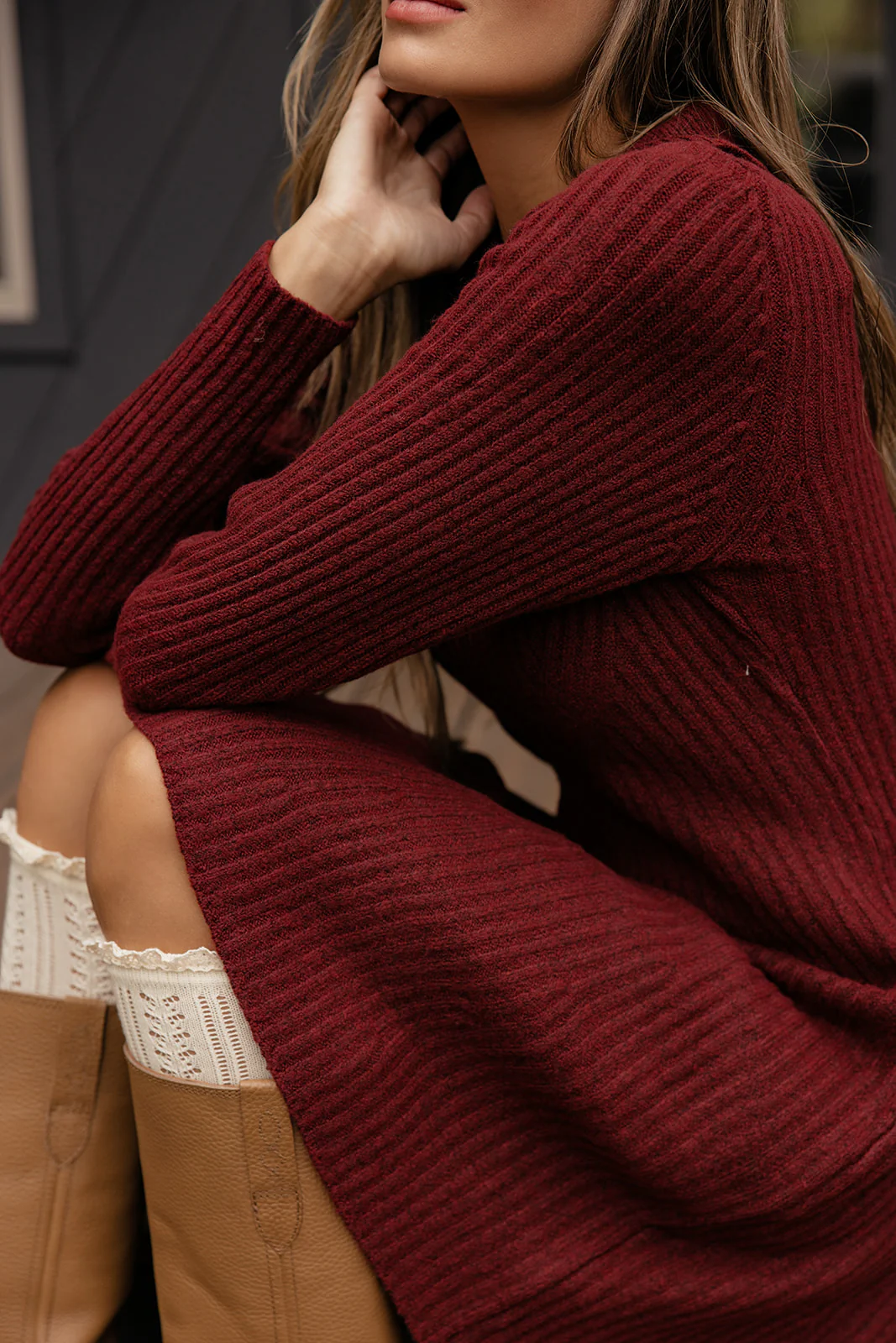 Mirabelle Knit Collared Dress - Image 7