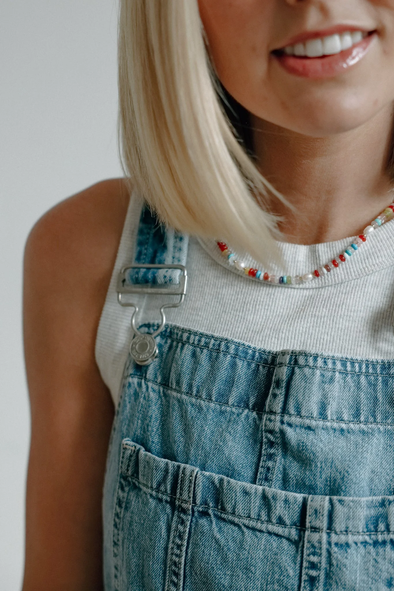Mixed Gemstone + Pearl Necklace - Image 5
