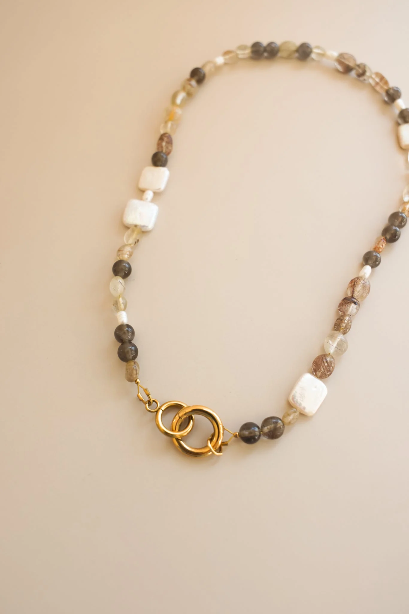 Mixed Quartz + Pearl Necklace - Image 8