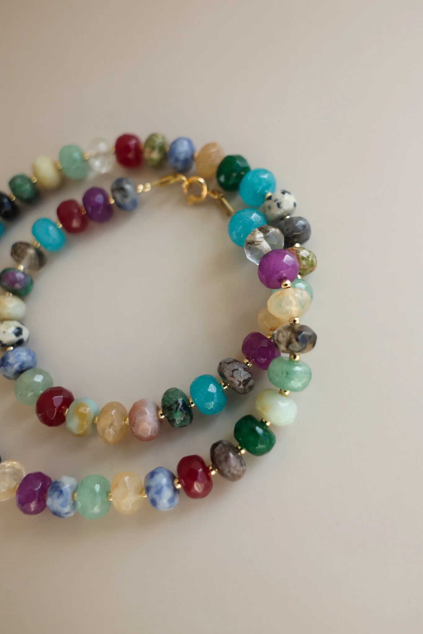Multi-Colored Gemstone Necklace - Image 7
