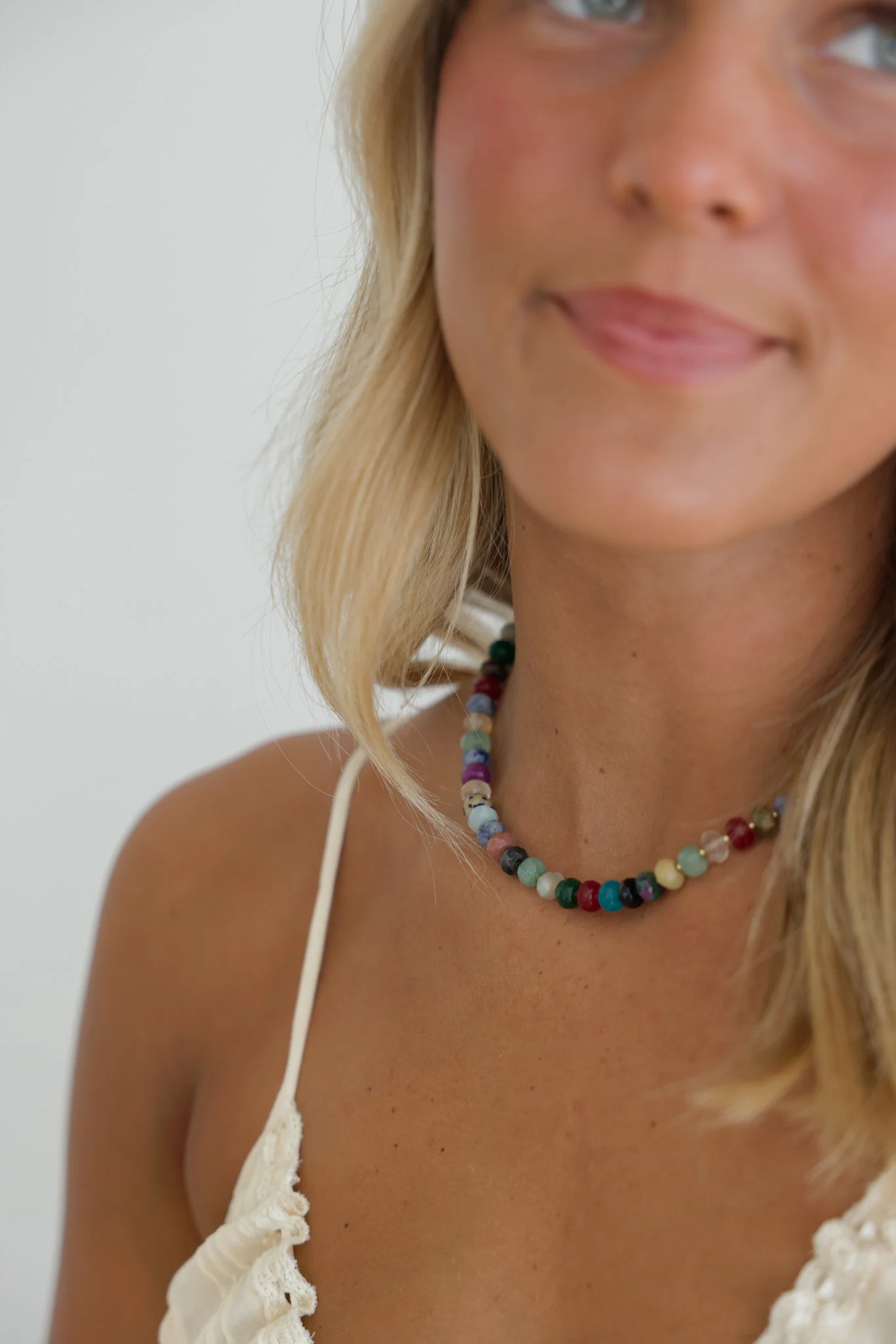 Multi-Colored Gemstone Necklace - Image 9