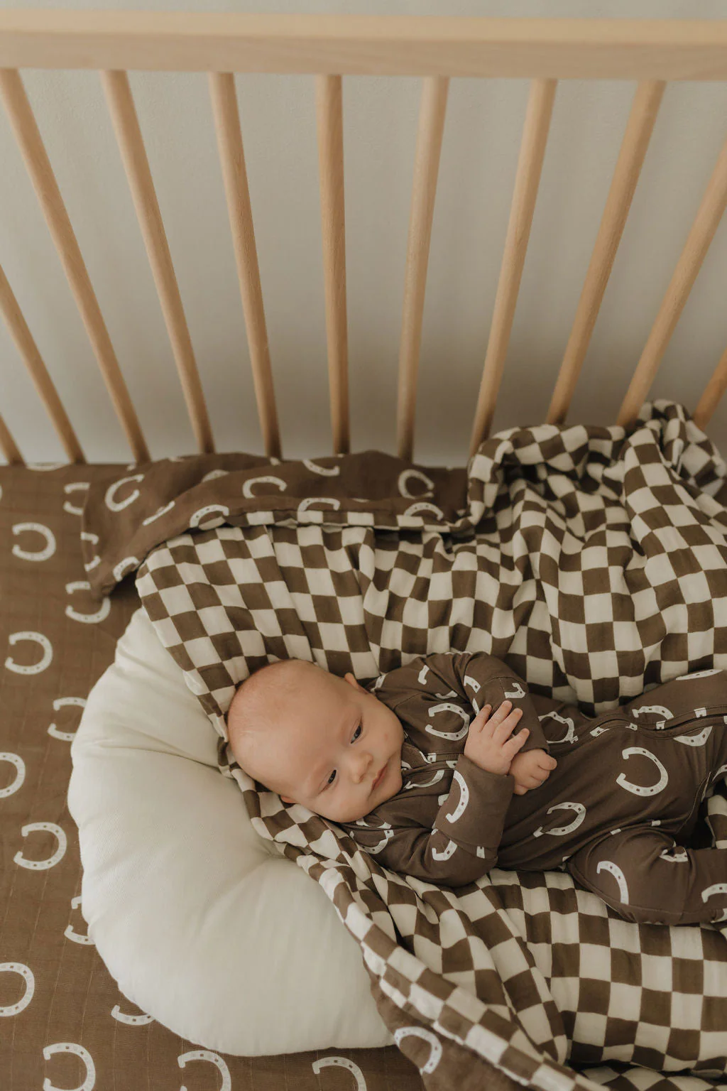 Muslin Crib Sheet | Giddy Up - Image 10