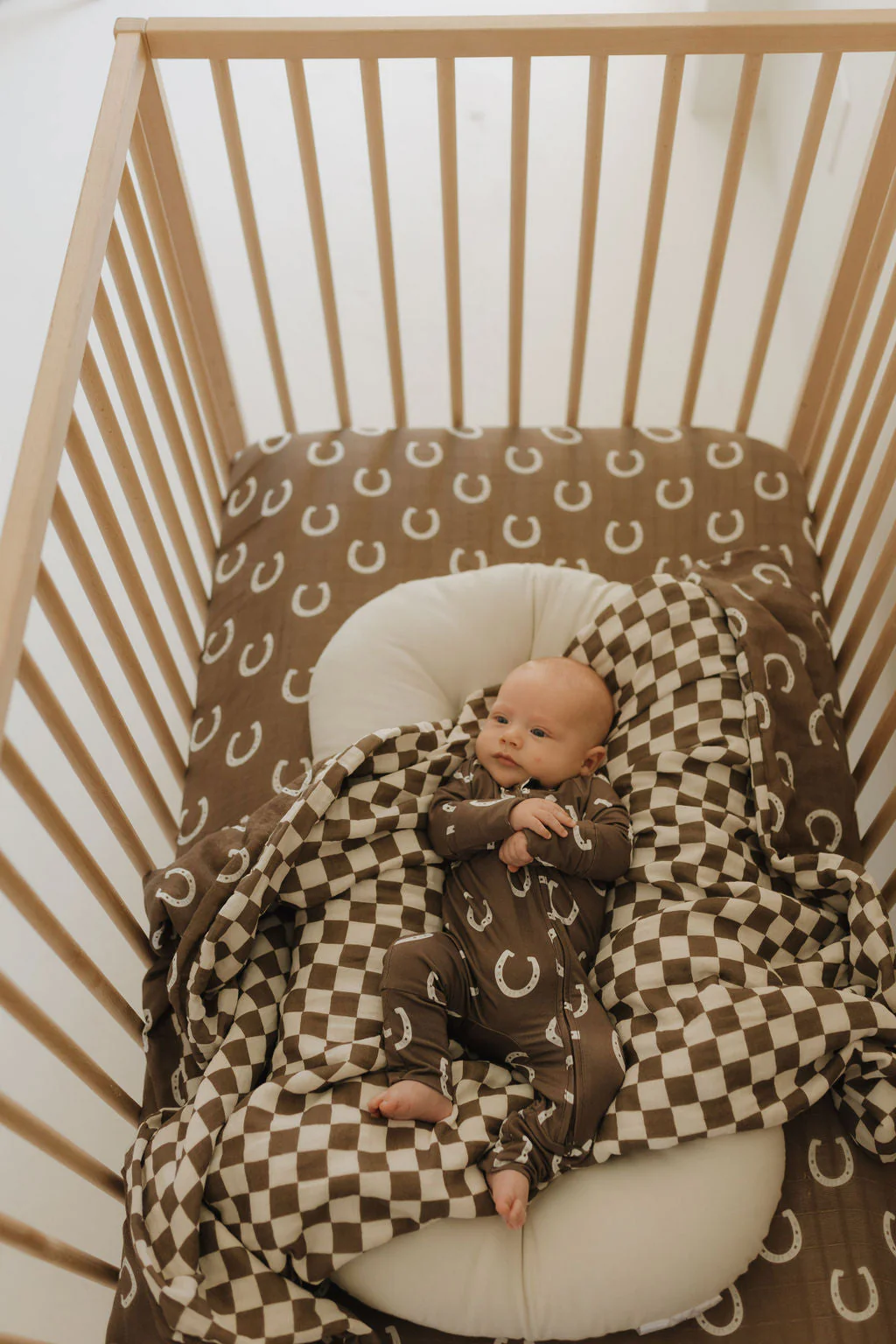 Muslin Crib Sheet | Giddy Up - Image 9