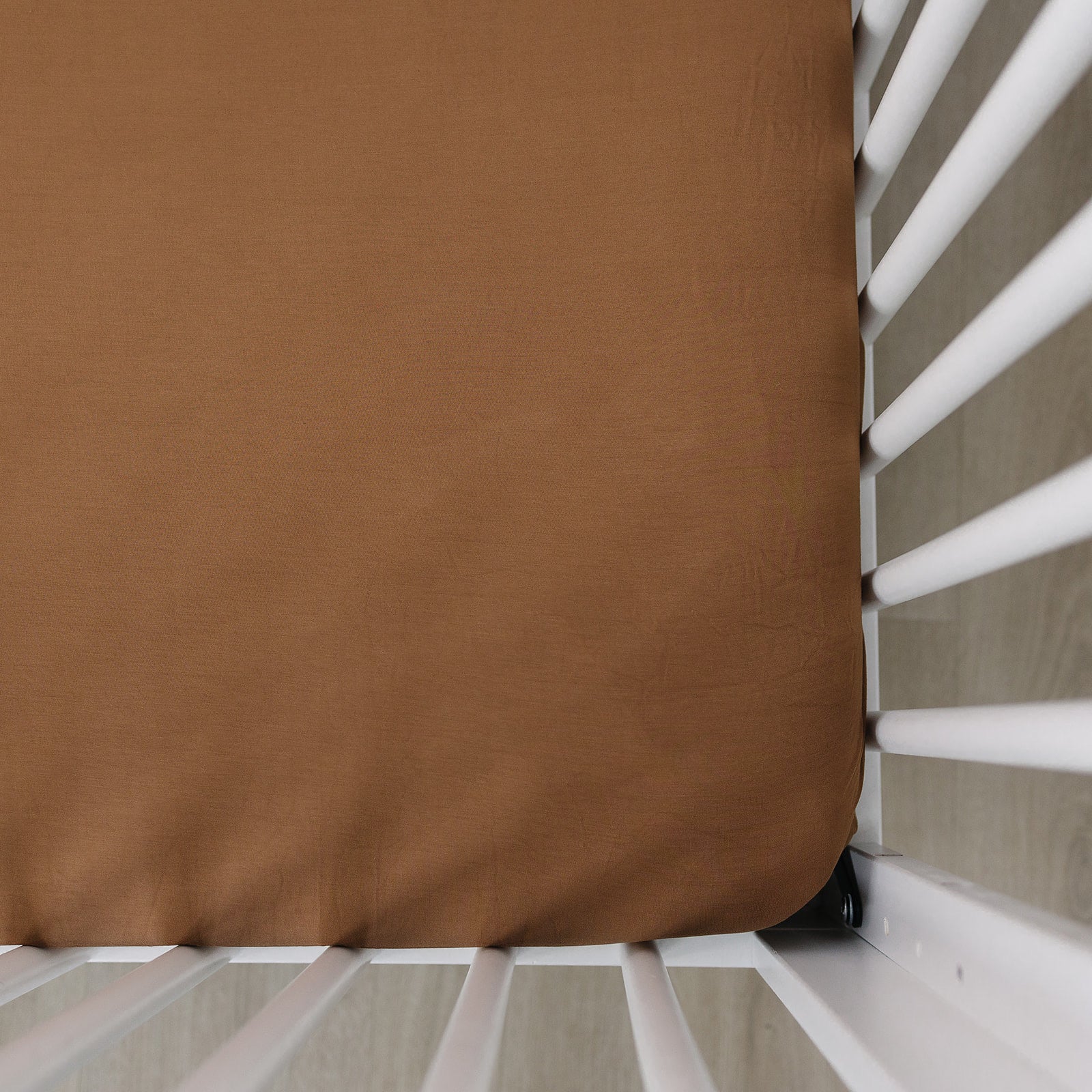 Mustard Bamboo Stretch Crib Sheet - Image 6