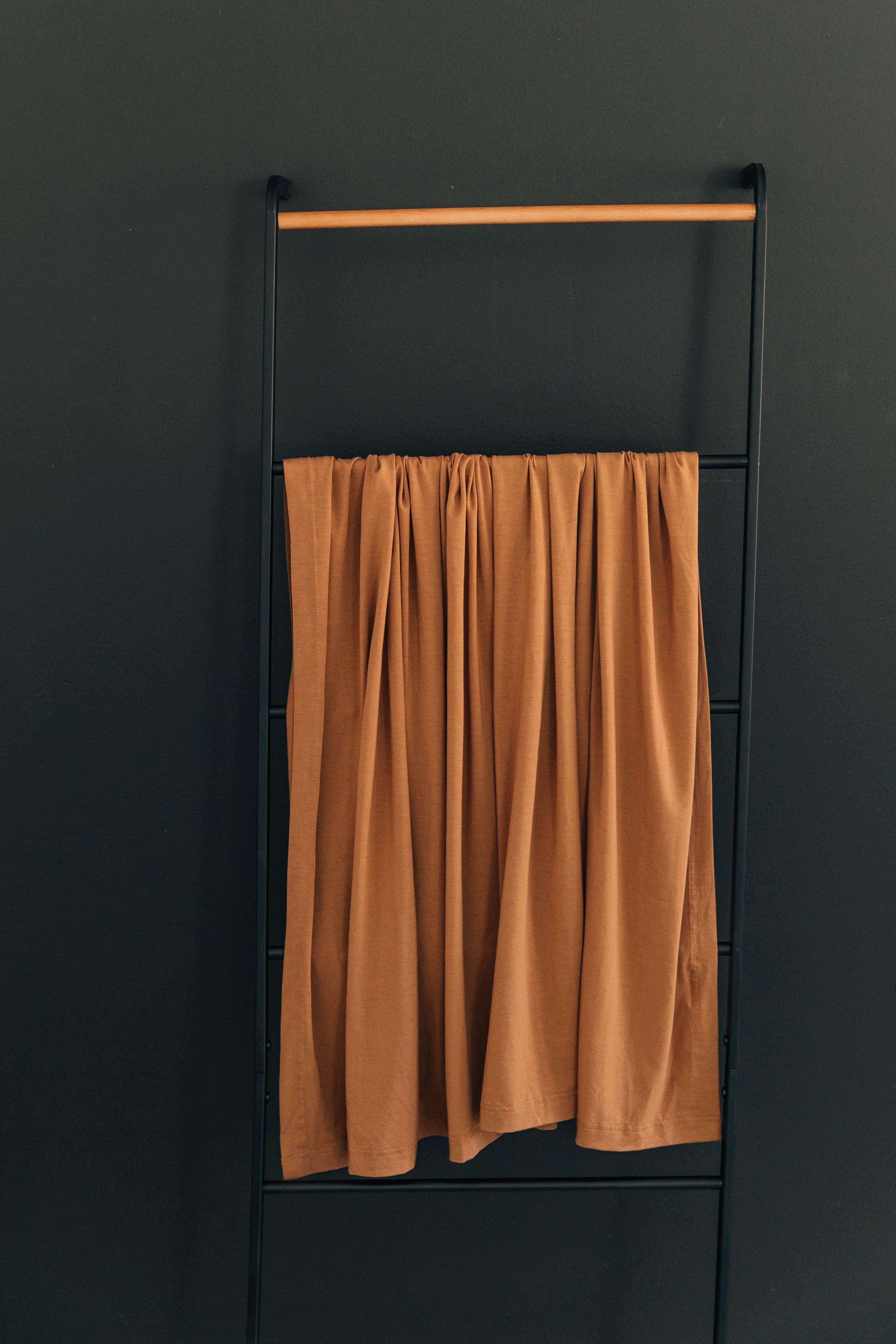 Mustard Bamboo Stretch Swaddle - Image 8