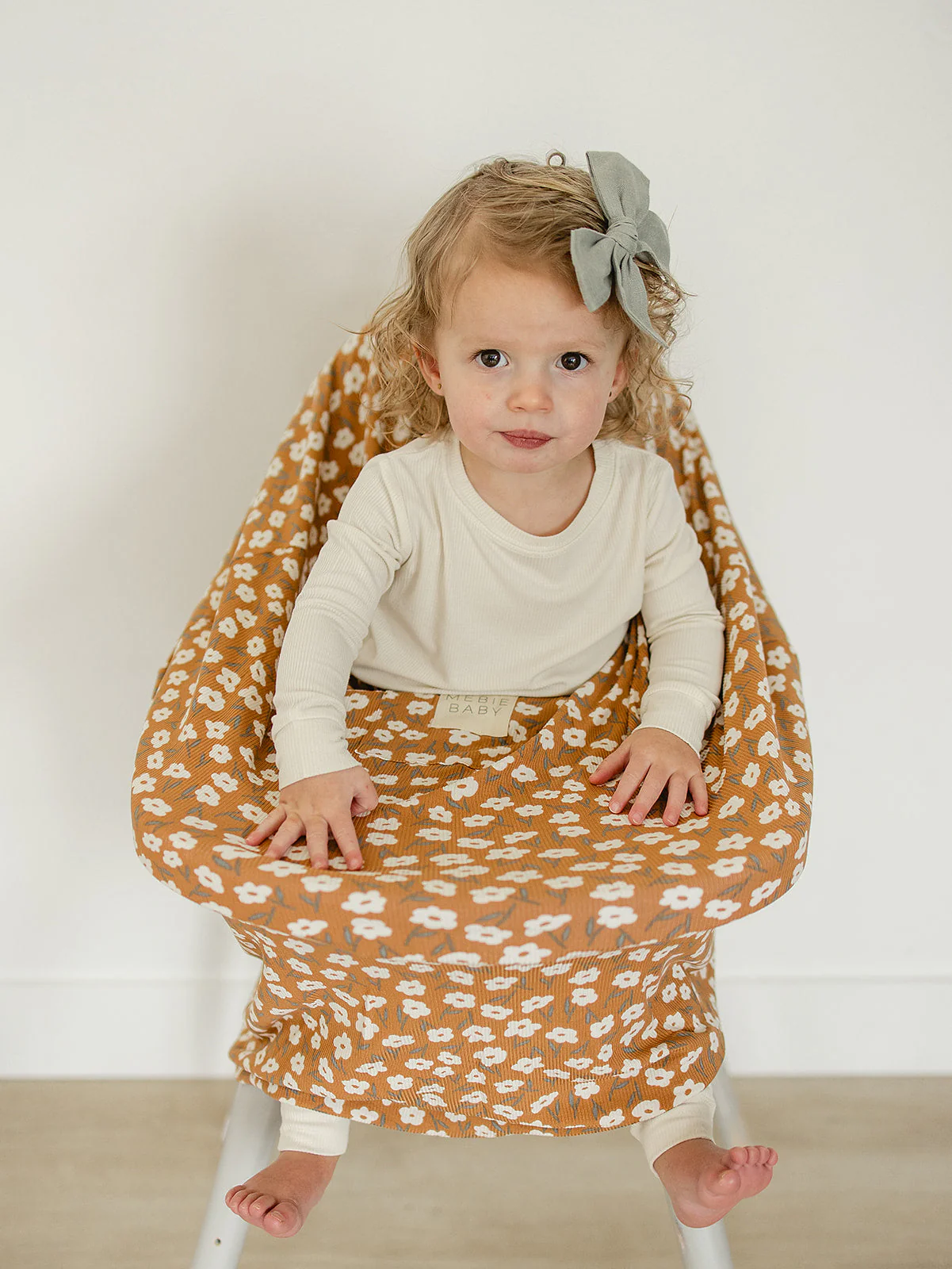 Mustard Floral Bamboo Multi-Use Cover - Image 3