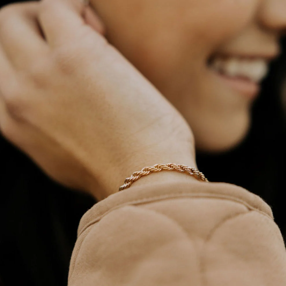 Naomi Gold Filled Rope Bracelet - Image 4