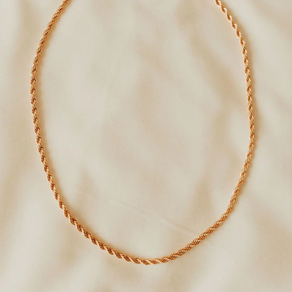 Naomi Gold Filled Rope Necklace - Image 3