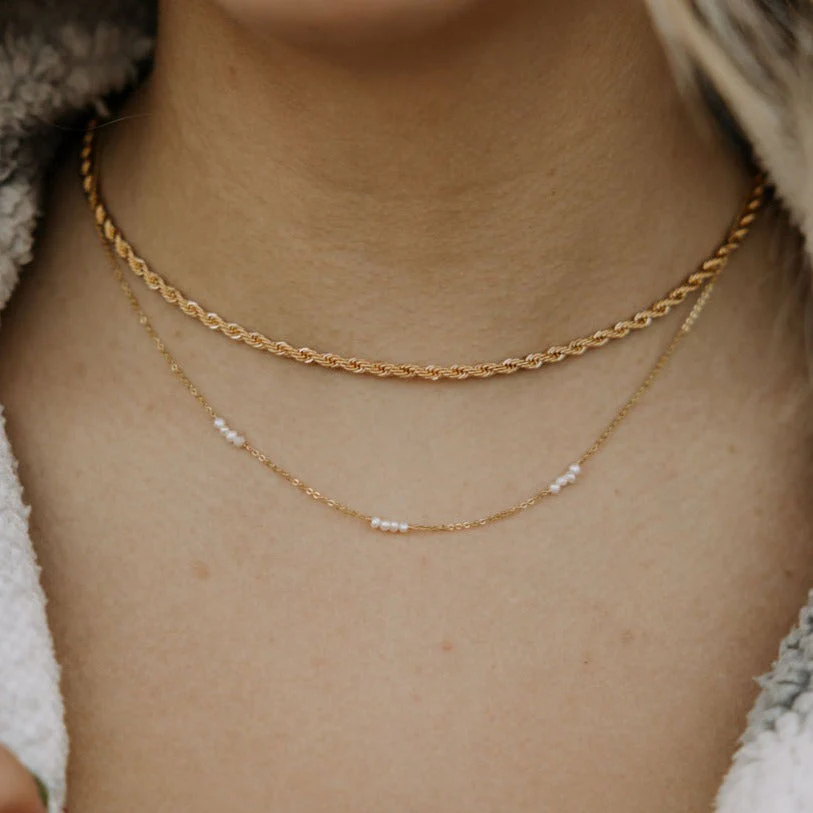 Naomi Gold Filled Rope Necklace - Image 4