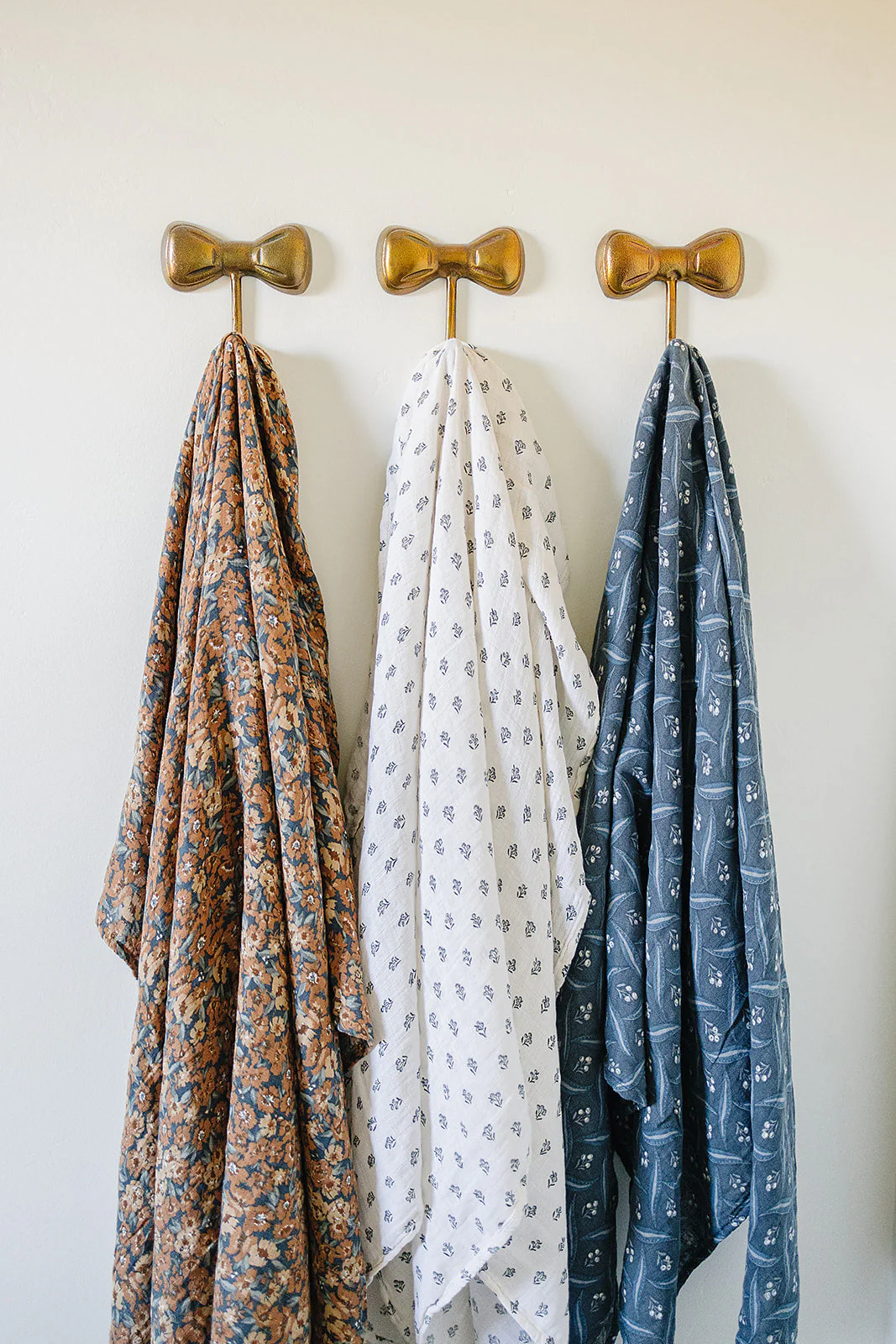 Navy Berry Muslin Swaddle Blanket - Image 5