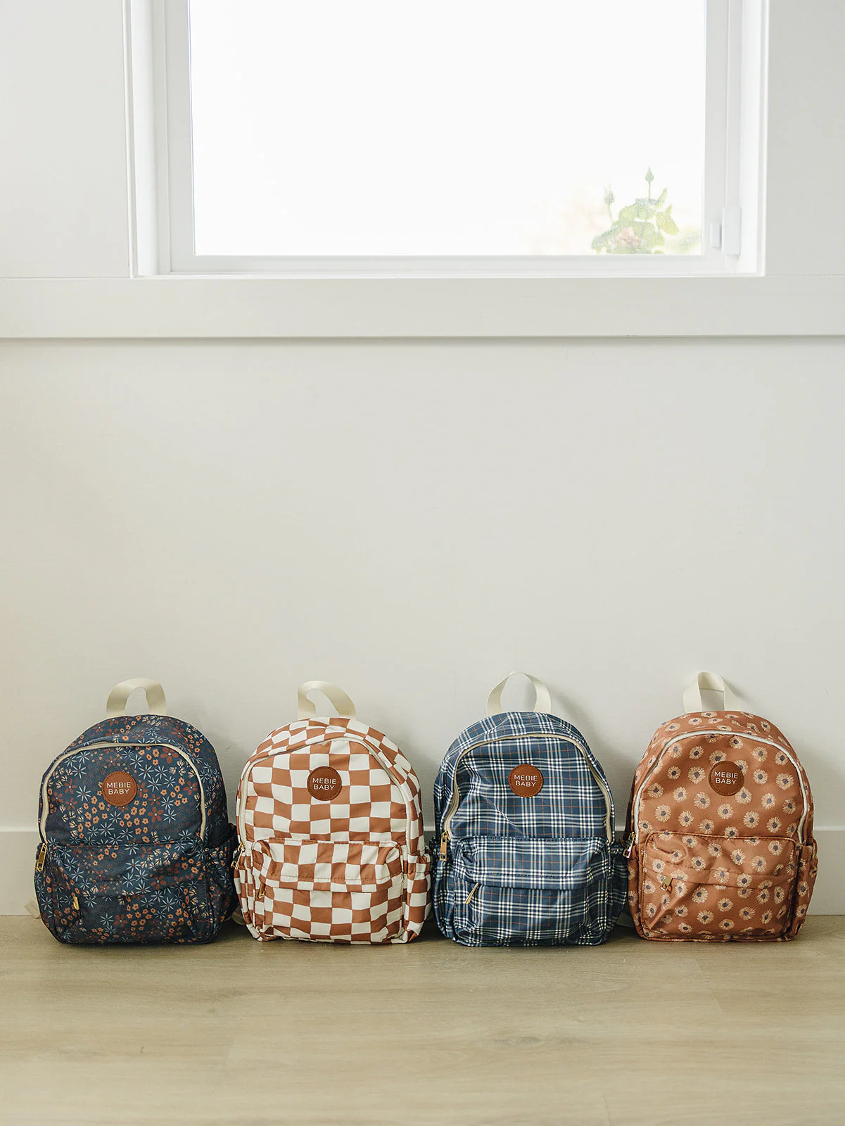 Navy Floral Mini Backpack - Image 3