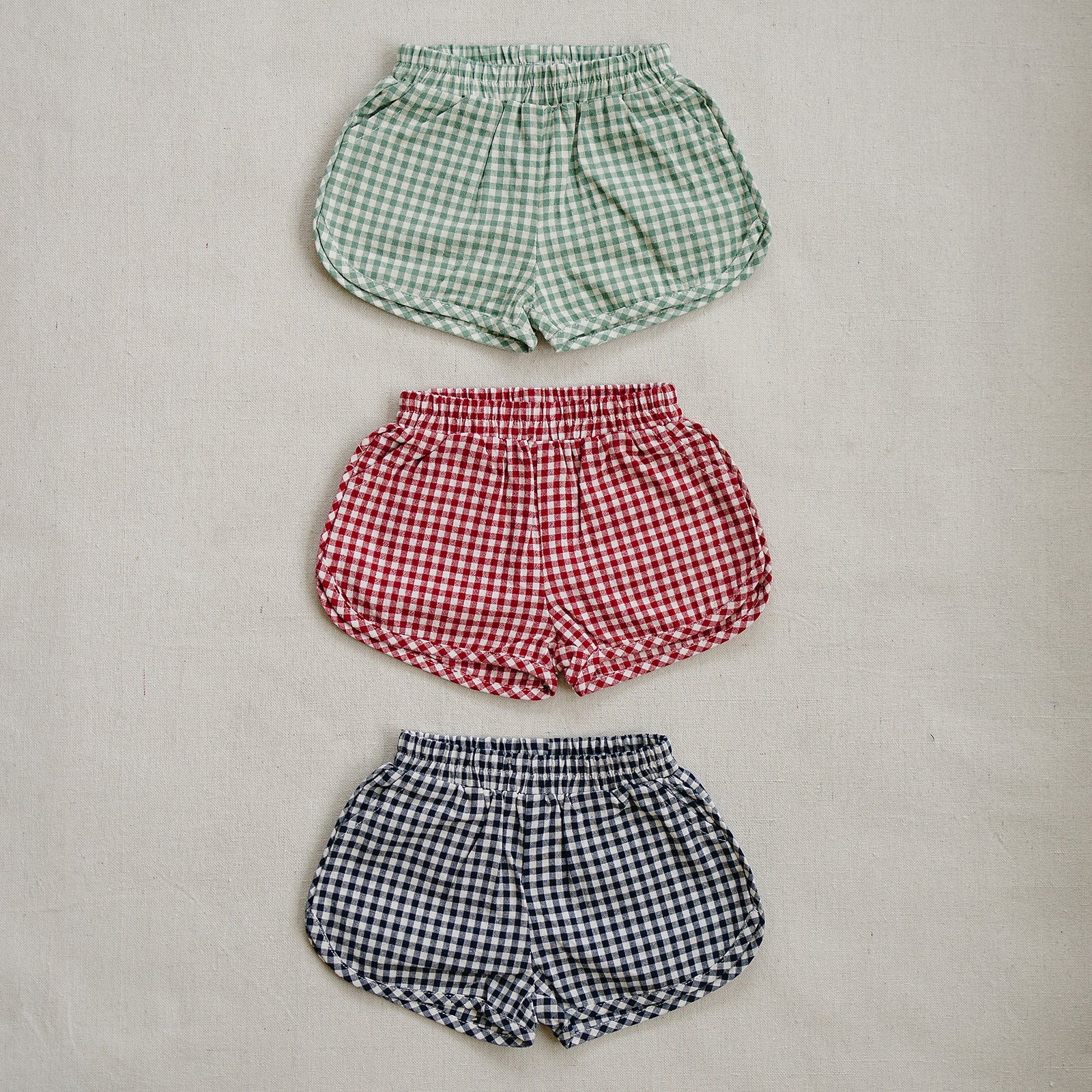 Navy Gingham Shorts - Image 7