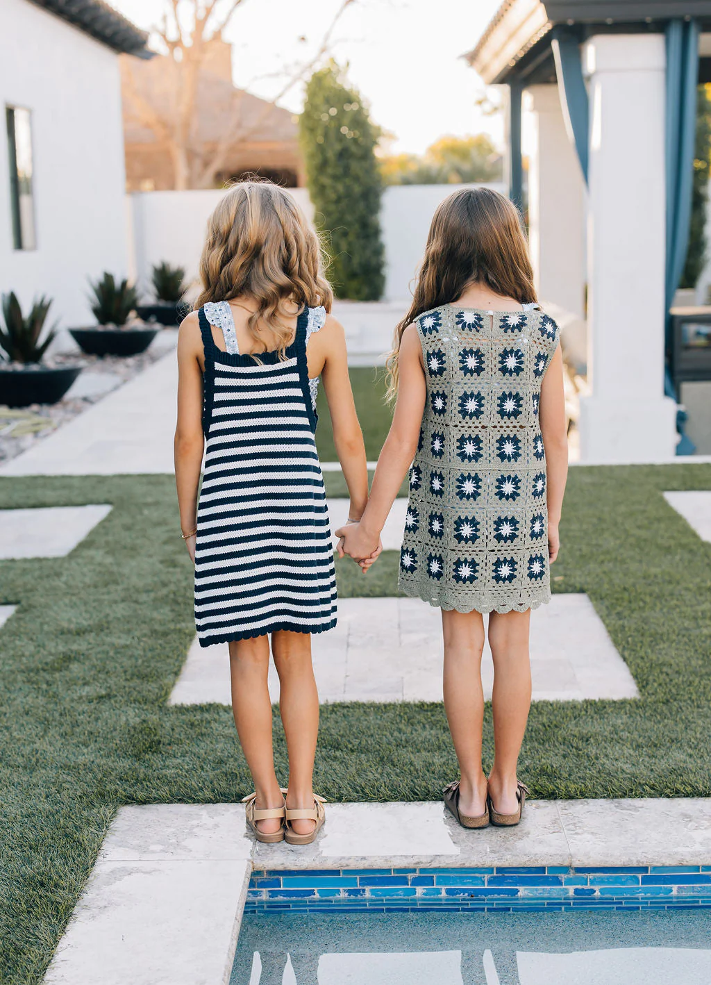 Navy Stripe Knit Tank Dress - Image 3