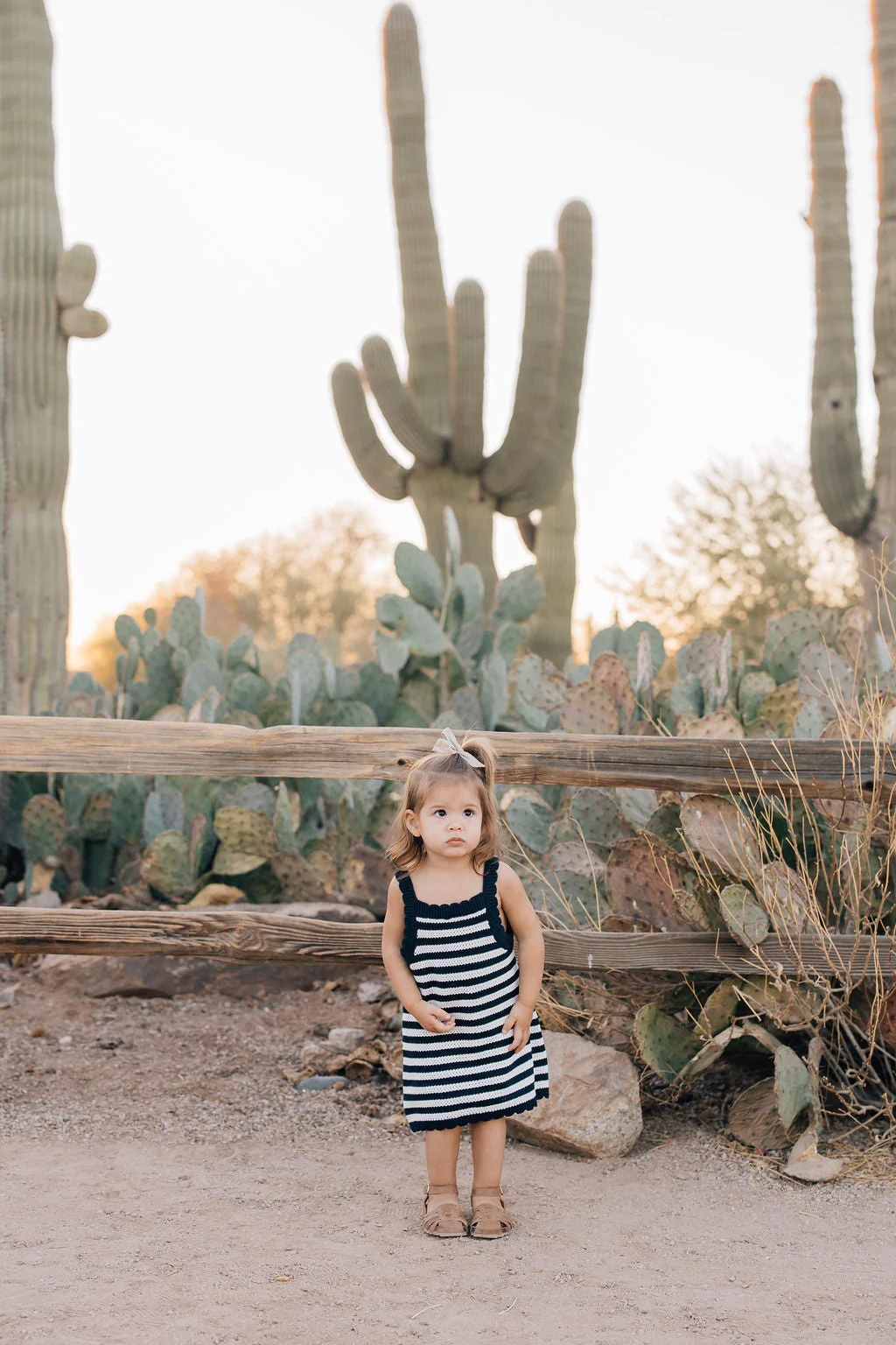Navy Stripe Knit Tank Dress - Image 8