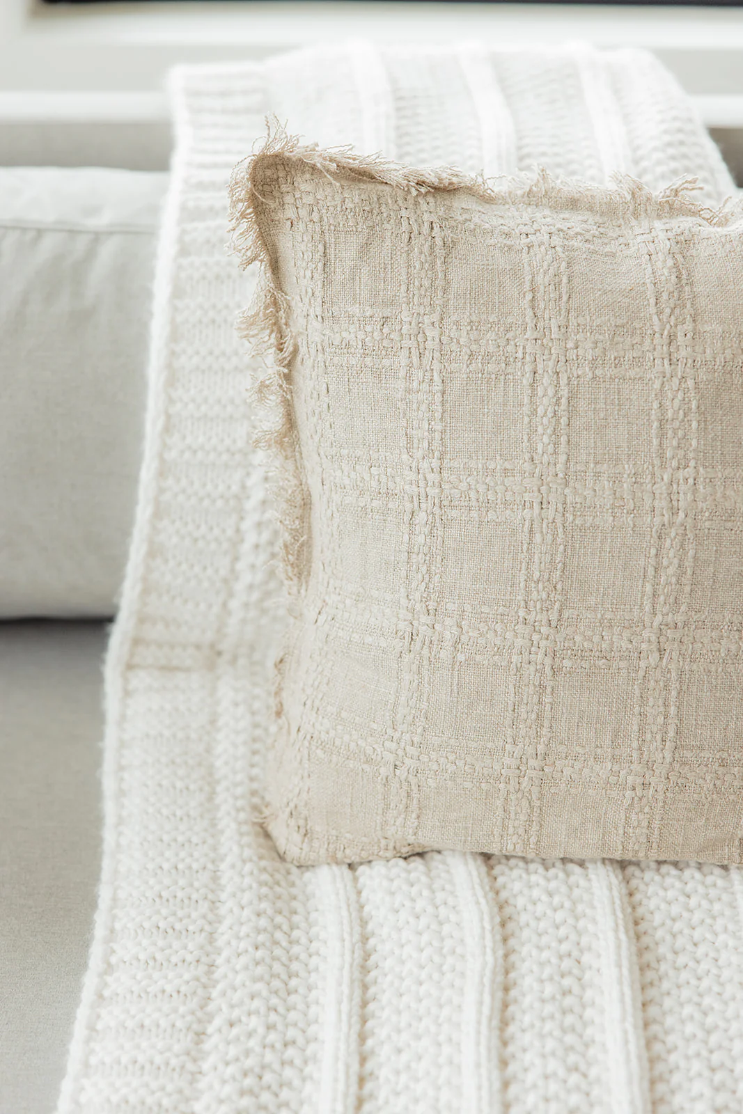 Nightingale Woven Fringe Pillow - Image 3