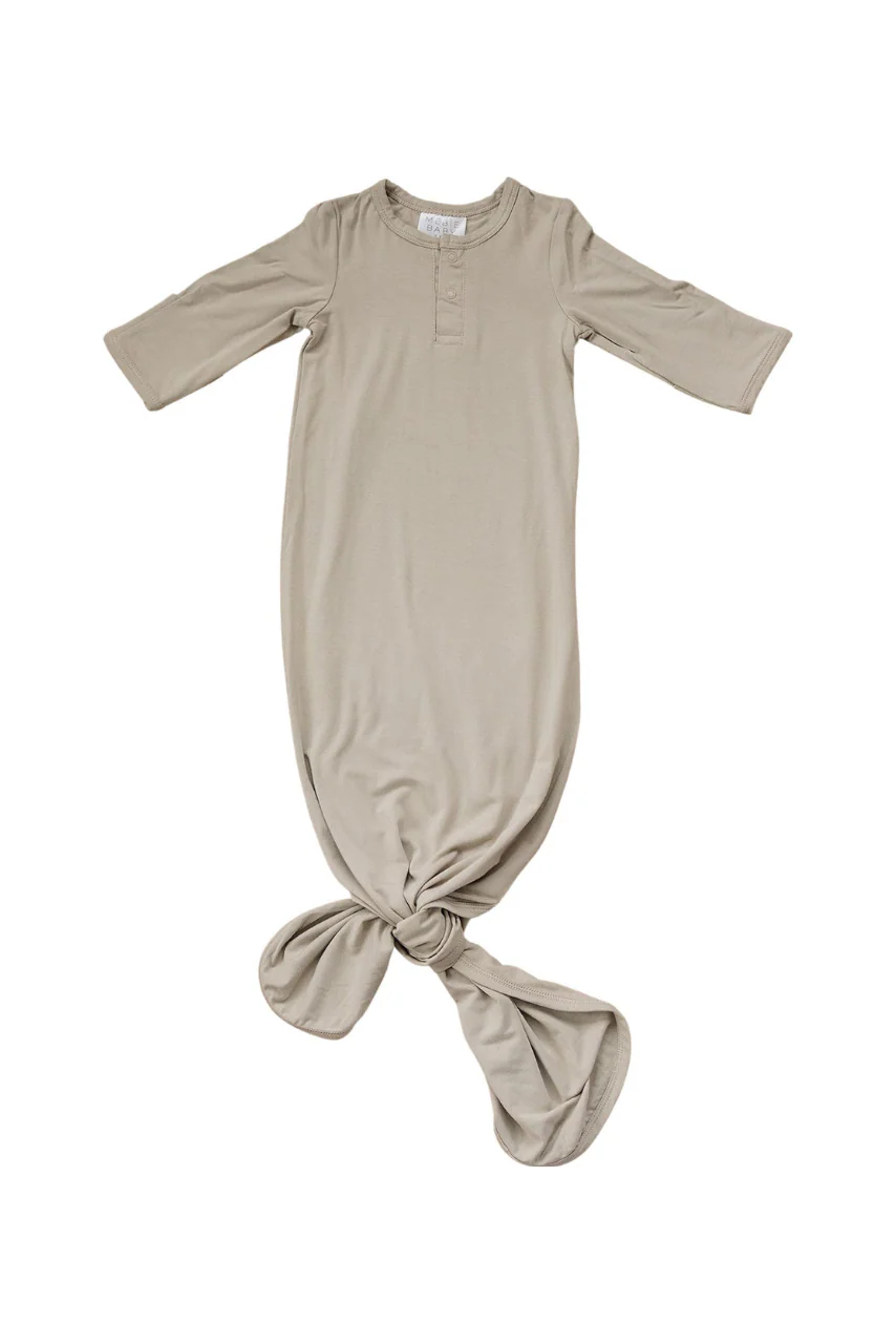 Oatmeal Bamboo Knot Gown - Image 2