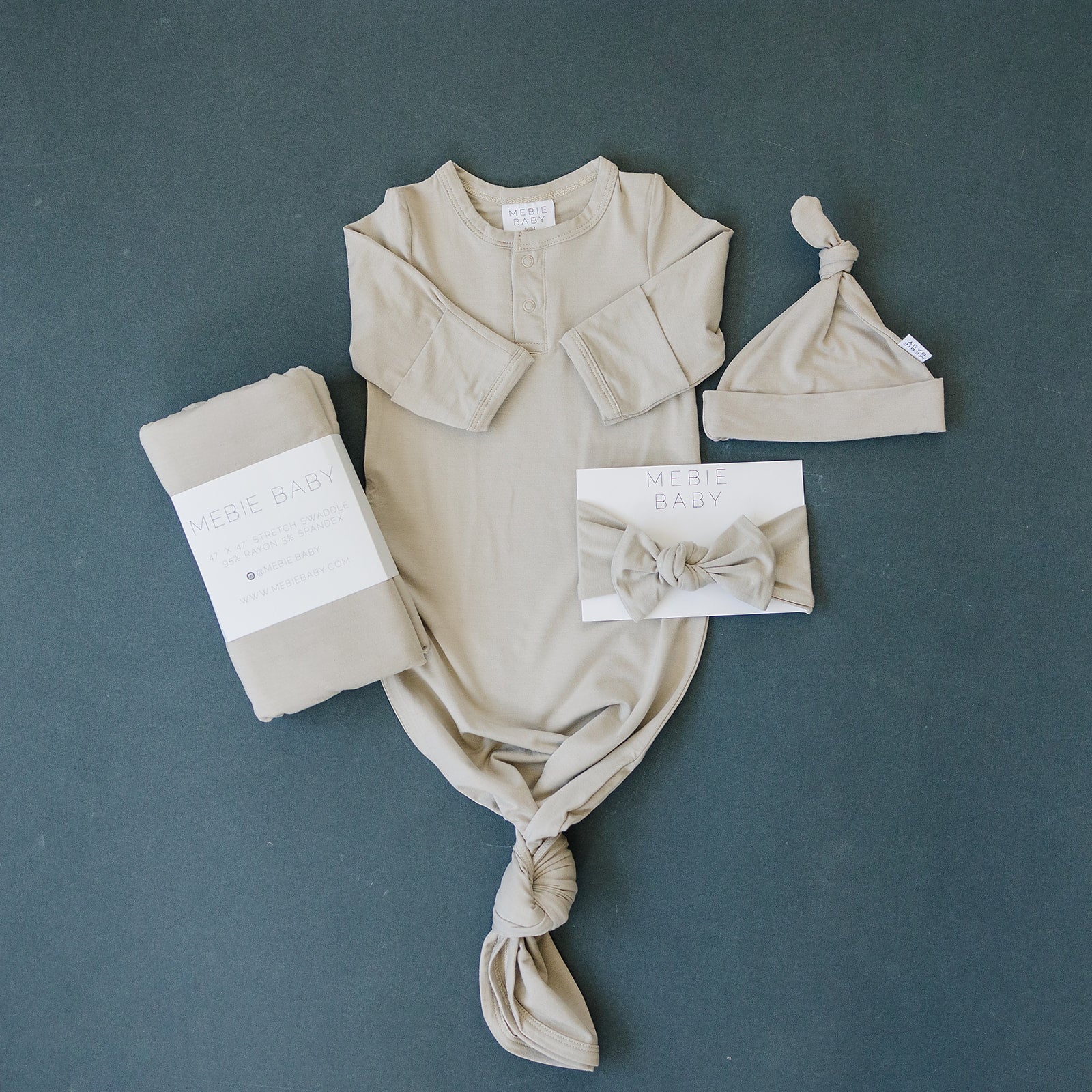 Oatmeal Bamboo Knot Gown - Image 3