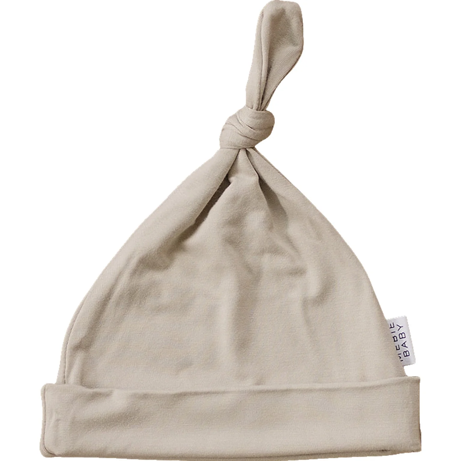 Oatmeal Bamboo Newborn Knot Hat - Image 4