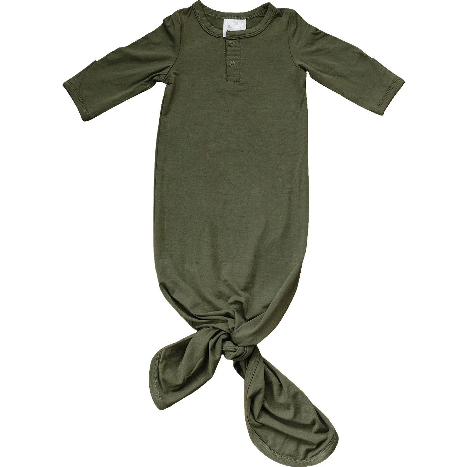 Olive Bamboo Knot Gown - Image 3